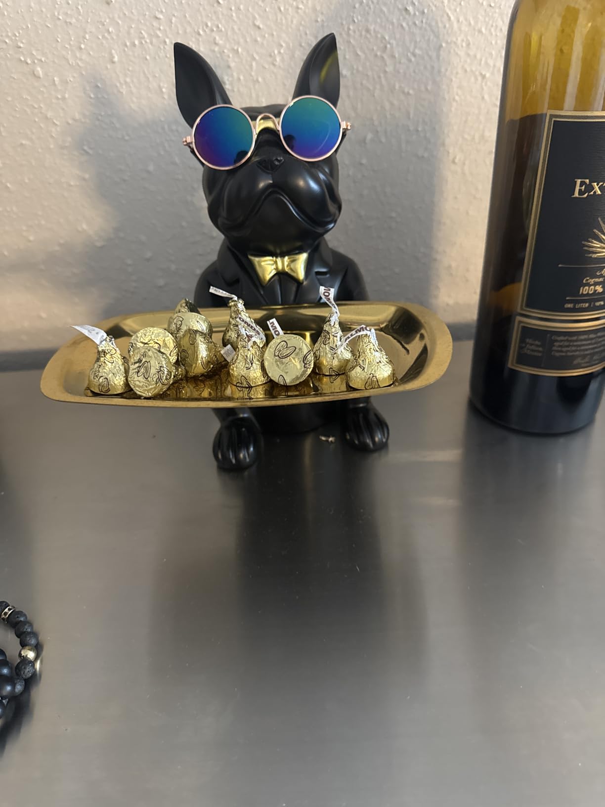 French Bulldog Gifts Statue Tray Organizer for Keys, Candy, Jewelry, Earrings, Entrance Piggy Bank - Modern Decor Resin French Bulldog Decor Entryway Table, Coffee Table, Office Desk, Home Decor Customer Review French Bulldog Gifts Statue Tray Organizer for Keys, Candy, Jewelry, Earrings, Entrance Piggy Bank - Modern Decor Resin French Bulldog Decor Entryway Table, Coffee Table, Office Desk, Home Decor - Customer Photo 1