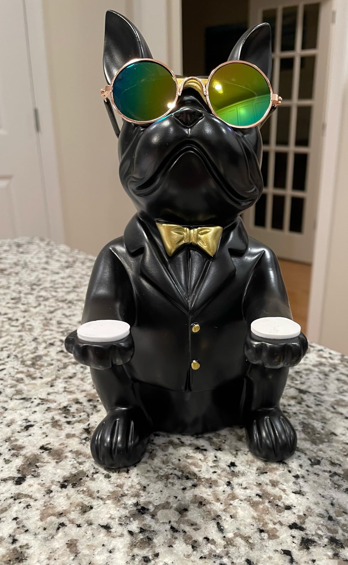 French Bulldog Gifts Statue Tray Organizer for Keys, Candy, Jewelry, Earrings, Entrance Piggy Bank - Modern Decor Resin French Bulldog Decor Entryway Table, Coffee Table, Office Desk, Home Decor Customer Review French Bulldog Gifts Statue Tray Organizer for Keys, Candy, Jewelry, Earrings, Entrance Piggy Bank - Modern Decor Resin French Bulldog Decor Entryway Table, Coffee Table, Office Desk, Home Decor - Customer Photo 2