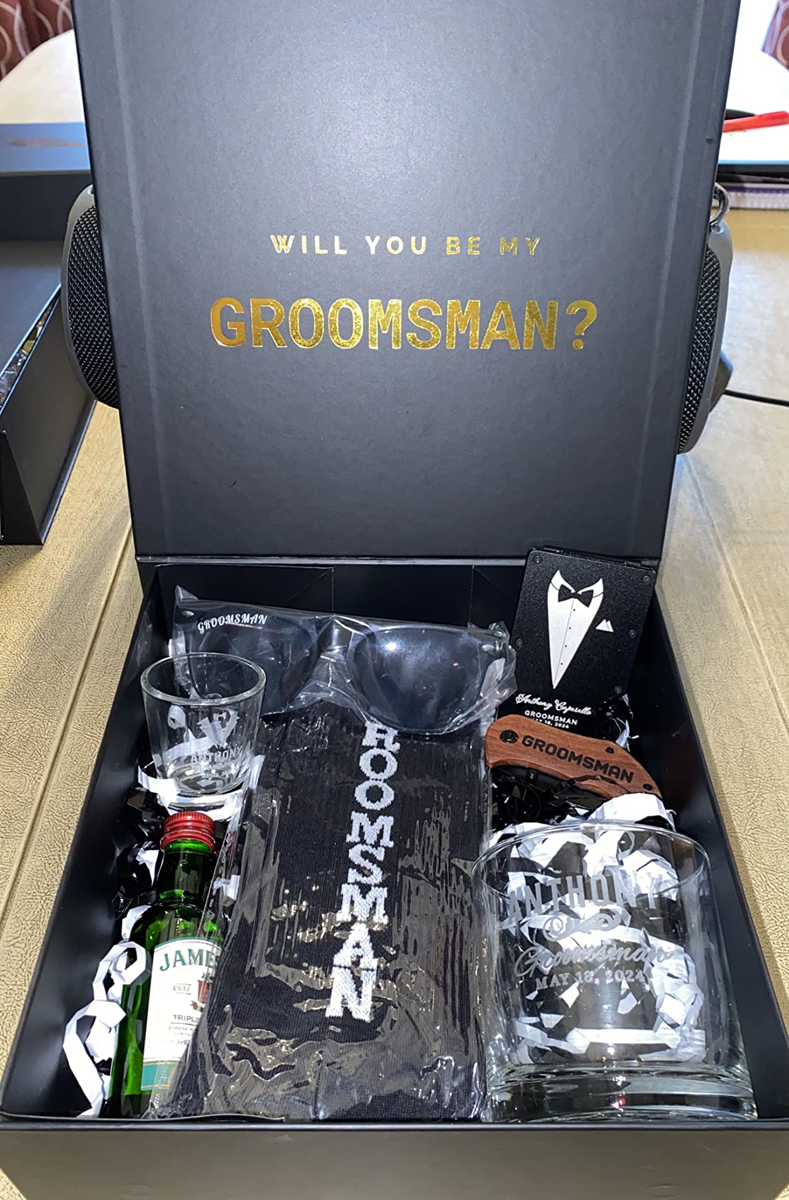 Amazing Items Set of 6, Groomsmen Gifts, Personalized Groomsmen Proposal Gifts, Groomsman Gift for Wedding, Custom Groomsmen Gifts Wallet Set, Groomsman Gifts for Men - D3 Customer Review Amazing Items Set of 6, Groomsmen Gifts, Personalized Groomsmen Proposal Gifts, Groomsman Gift for Wedding, Custom Groomsmen Gifts Wallet Set, Groomsman Gifts for Men - D3 - Customer Photo 2