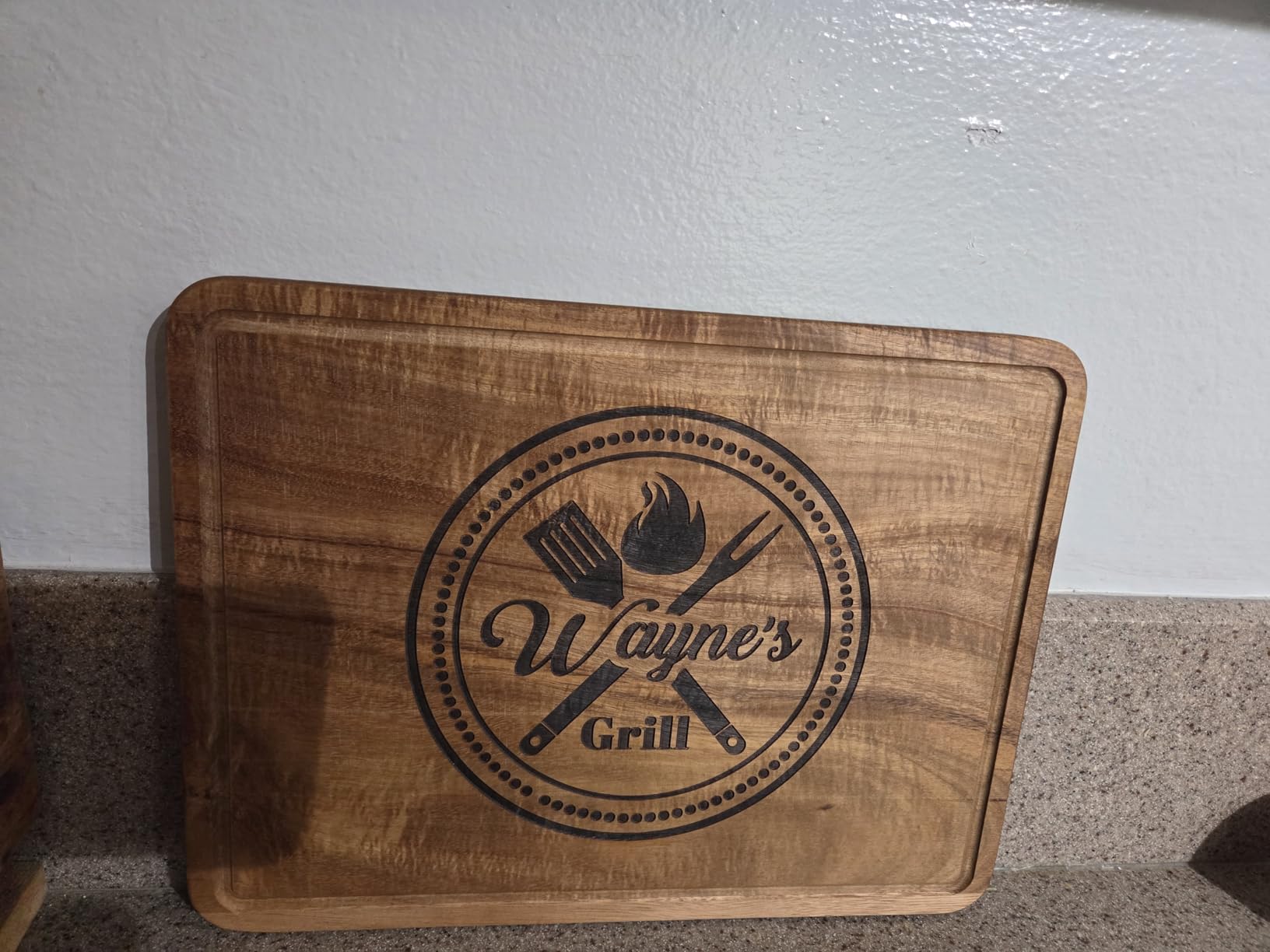 Personalized Grill Cutting Board, Grilling Gift For Men and BBQ Masters, Mens Best Anniversary, Father's Day or Birthday Gift for Men or Husband, Wood Engraved Gifts for Dad - Customer Photo 1