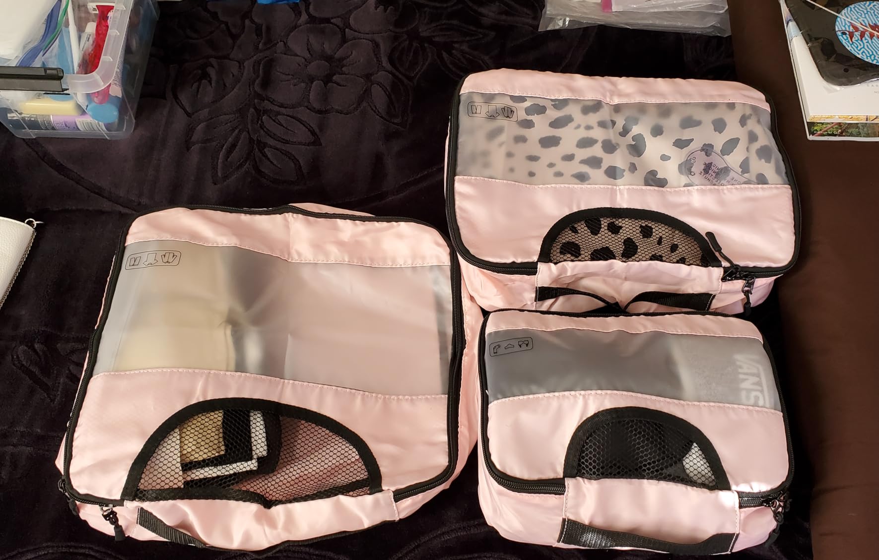 Veken 8 Set Packing Cubes, Gifts for Women Mom Her, Christmas Personalized Cruise Ship Travel Essentials Accessories for Beach Vacation, Suitcase Organizer Bags for Luggage with Hanging Toiletry Bag Customer Review Veken 8 Set Packing Cubes, Gifts for Women Mom Her, Christmas Personalized Cruise Ship Travel Essentials Accessories for Beach Vacation, Suitcase Organizer Bags for Luggage with Hanging Toiletry Bag - Customer Photo 2