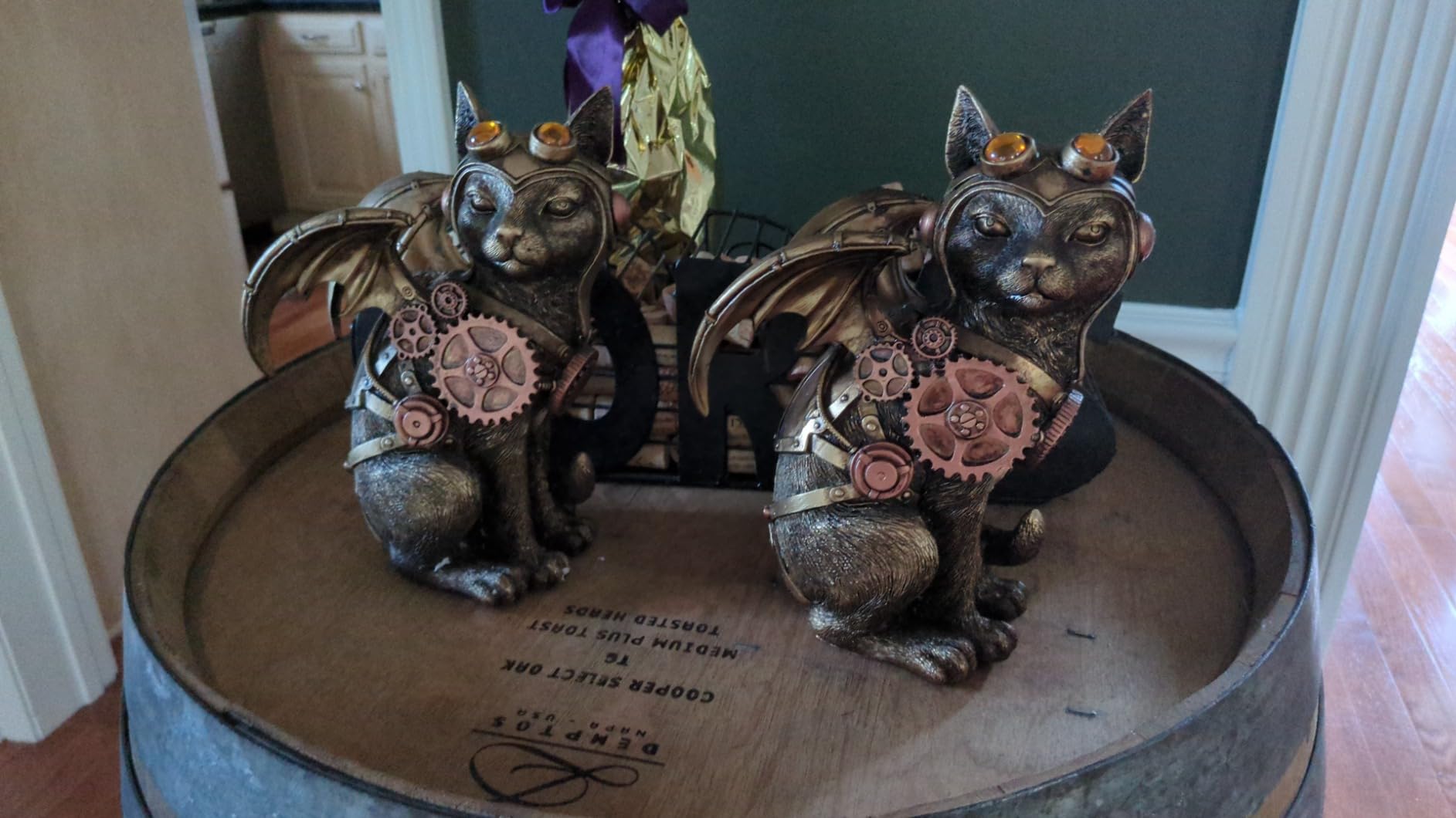 Feline Steampunk Cat Pilot Resin Figurine Customer Review Feline Steampunk Cat Pilot Resin Figurine - Customer Photo 1