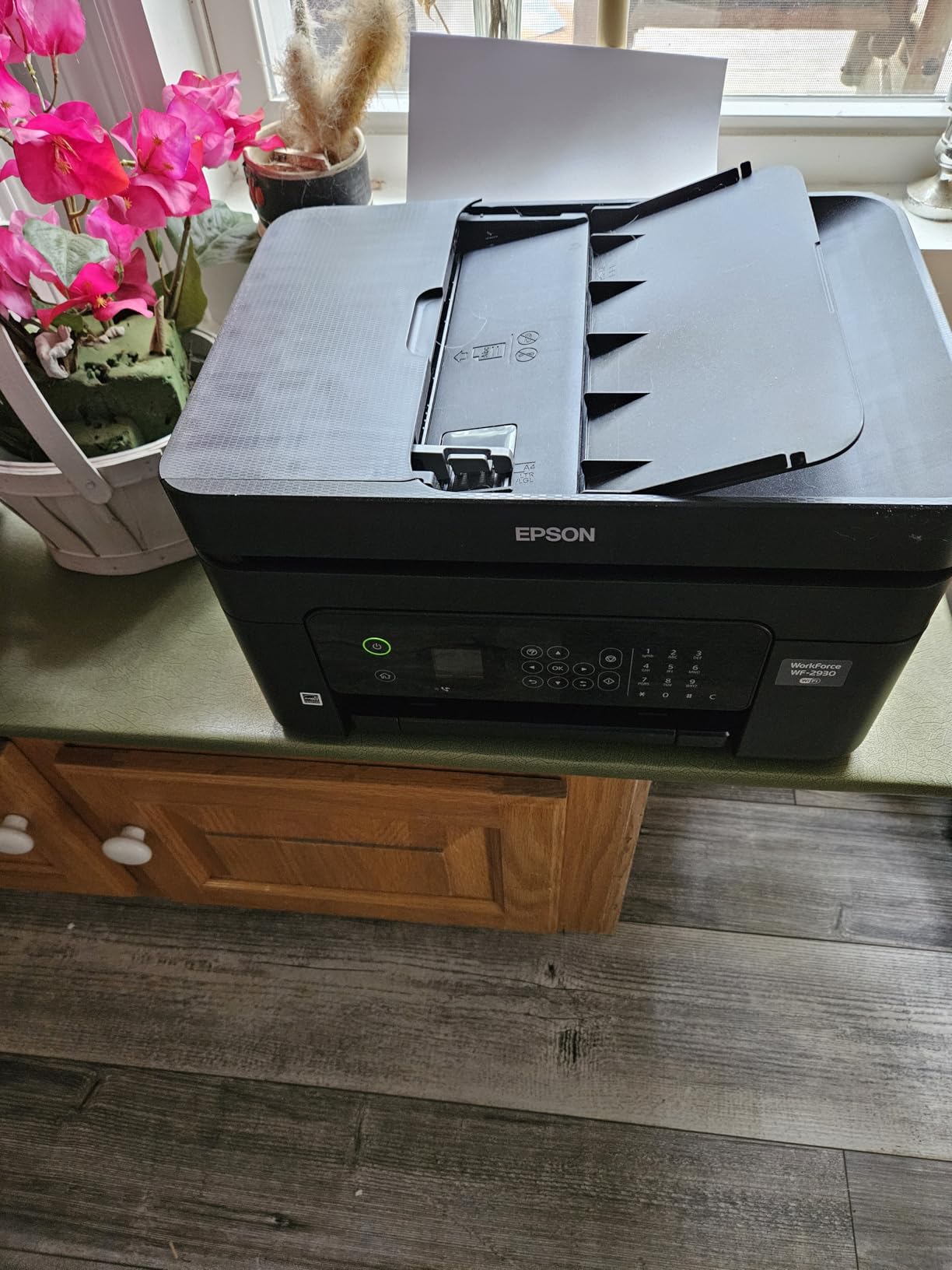 Epson Workforce WF-2930 Wireless All-in-One Printer with Scan, Copy, Fax, Auto Document Feeder, Automatic 2-Sided Printing and 1.4 Epson Workforce WF-2930 Wireless All-in-One Printer with Scan, Copy, Fax, Auto Document Feeder, Automatic 2-Sided Printing and 1.4