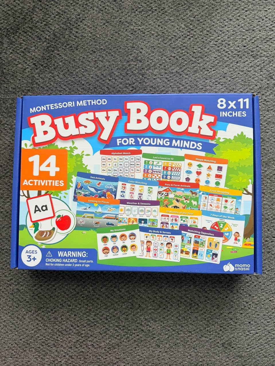Montessori Preschool Busy Book for Toddlers Ages 3 and Up - Preassembled Preschool Learning Activities Homeschool Montessori Toys - 3 Year Old Boy Gift, Christmas Gifts for Grandkids Customer Review Montessori Preschool Busy Book for Toddlers Ages 3 and Up - Preassembled Preschool Learning Activities Homeschool Montessori Toys - 3 Year Old Boy Gift, Christmas Gifts for Grandkids - Customer Photo 1