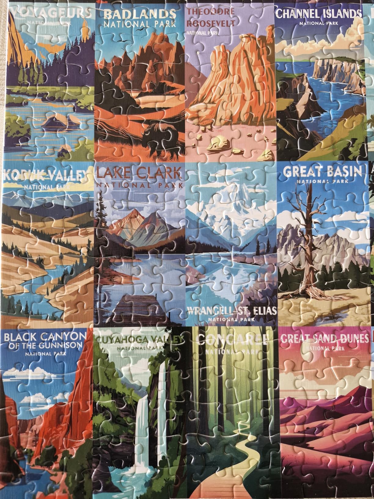 National Parks Puzzle for Adults 1000 Pieces, Travel Poster Landscape Puzzle Including Zion Yellowstone Yosemite, Nature Jigsaw Puzzles Scenery Mountain Scene Customer Review National Parks Puzzle for Adults 1000 Pieces, Travel Poster Landscape Puzzle Including Zion Yellowstone Yosemite, Nature Jigsaw Puzzles Scenery Mountain Scene - Customer Photo 2