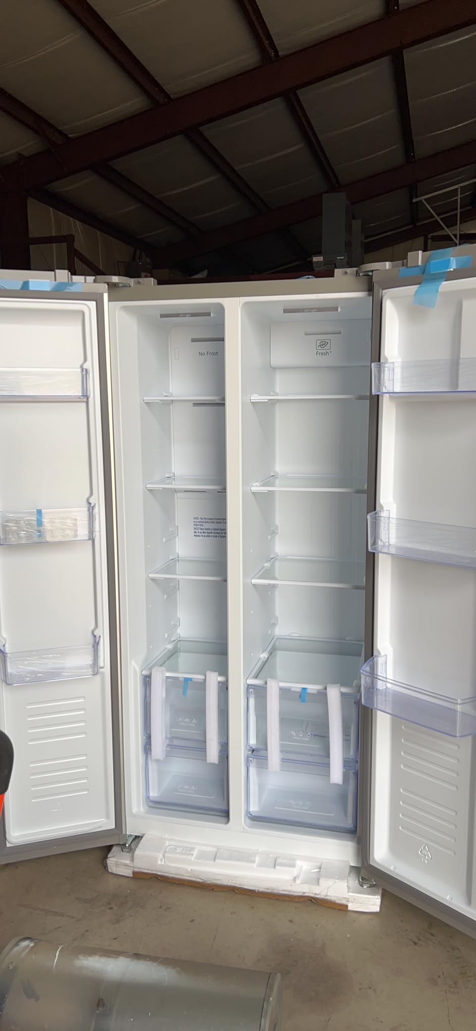 Hamilton Beach HBF1558 15.6 cu ft Counter Depth Full Size Refrigerator, Side Doors, Stainless Customer Review Hamilton Beach HBF1558 15.6 cu ft Counter Depth Full Size Refrigerator, Side Doors, Stainless - Customer Photo 001