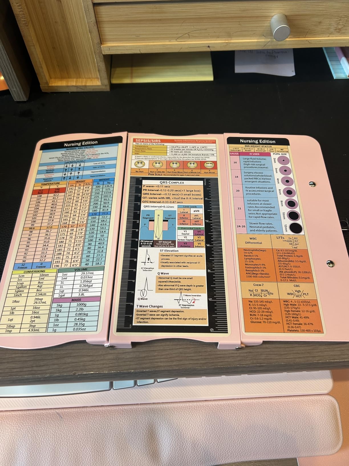 Nursing Clipboard Foldable Clipboard Medical: Edition Cheat Sheets Aluminum 3 Layers Foldable Clipboards Nursing Pocket Size Profile Clip Nurse Clipboards Notepad for Nurses Students and Doctors Customer Review Nursing Clipboard Foldable Clipboard Medical: Edition Cheat Sheets Aluminum 3 Layers Foldable Clipboards Nursing Pocket Size Profile Clip Nurse Clipboards Notepad for Nurses Students and Doctors - Customer Photo 2