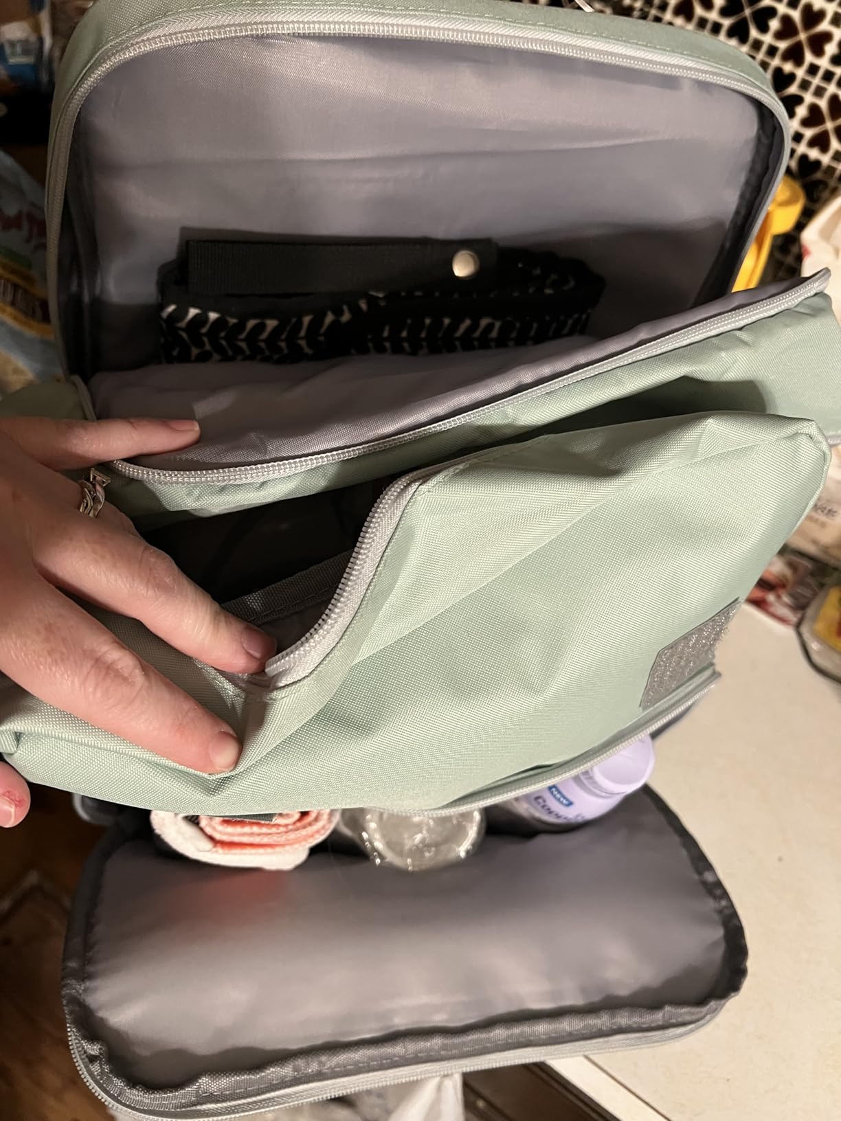 PILLANI Baby Diaper Bag Backpack - Large Bag for Boys & Girls, Waterproof Diaper Backpack - Travel Diaper Bags w/Changing Pad, Baby Registry Search & Shower Gifts - Essentials Must Haves Newborn Stuff - Customer Photo 2