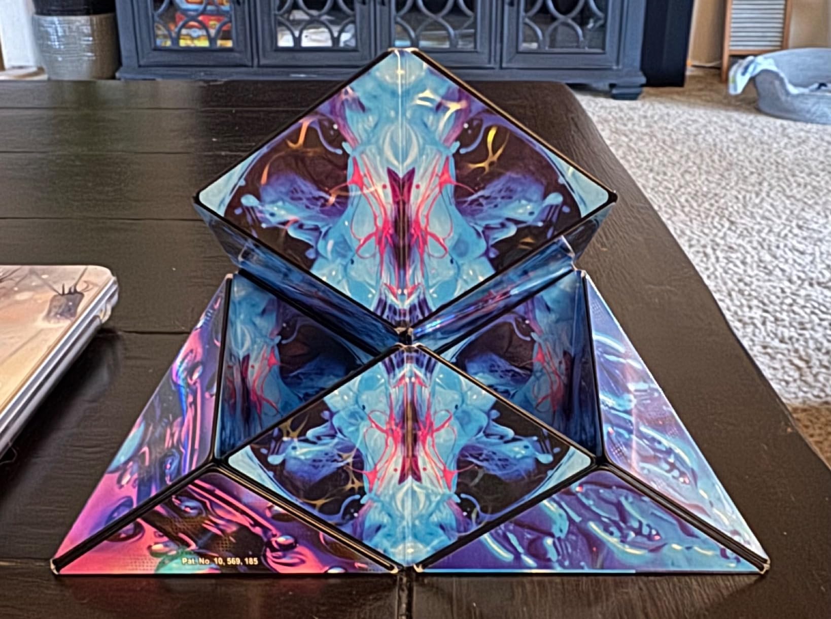 Shashibo Shape Shifting Box - Award-Winning Fidget Toy w/ 36 Rare Earth Magnets - Fidget Cube Transforms Into Over 100 Shapes, Christmas Stocking Stuffers for Kids, Teens, and Adults (Polar) - Customer Photo 1