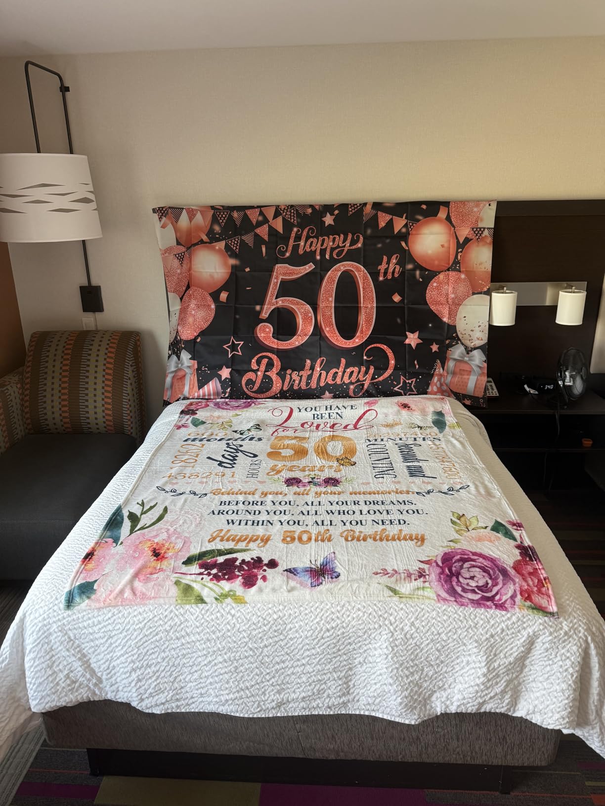 60th Birthday Gifts Women Blanket 50*60, Happy 60th Birthday Gift Ideas, 60th Birthday Decorations, Gifts for Women Turning 60, Gifts for 60-Year-Old, Best Birthday Present 1965 Throw Blanket - Customer Photo 2
