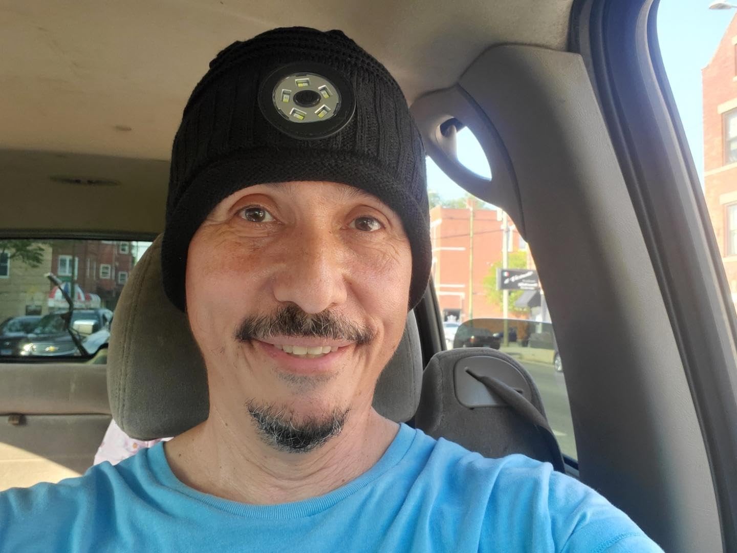 Mens Gifts Beanie Hat with Light: Stocking Stuffers Women Men Rechargeable Cap LED Flashlight Winter Hats Gift Ideas for Dad - Customer Photo 5