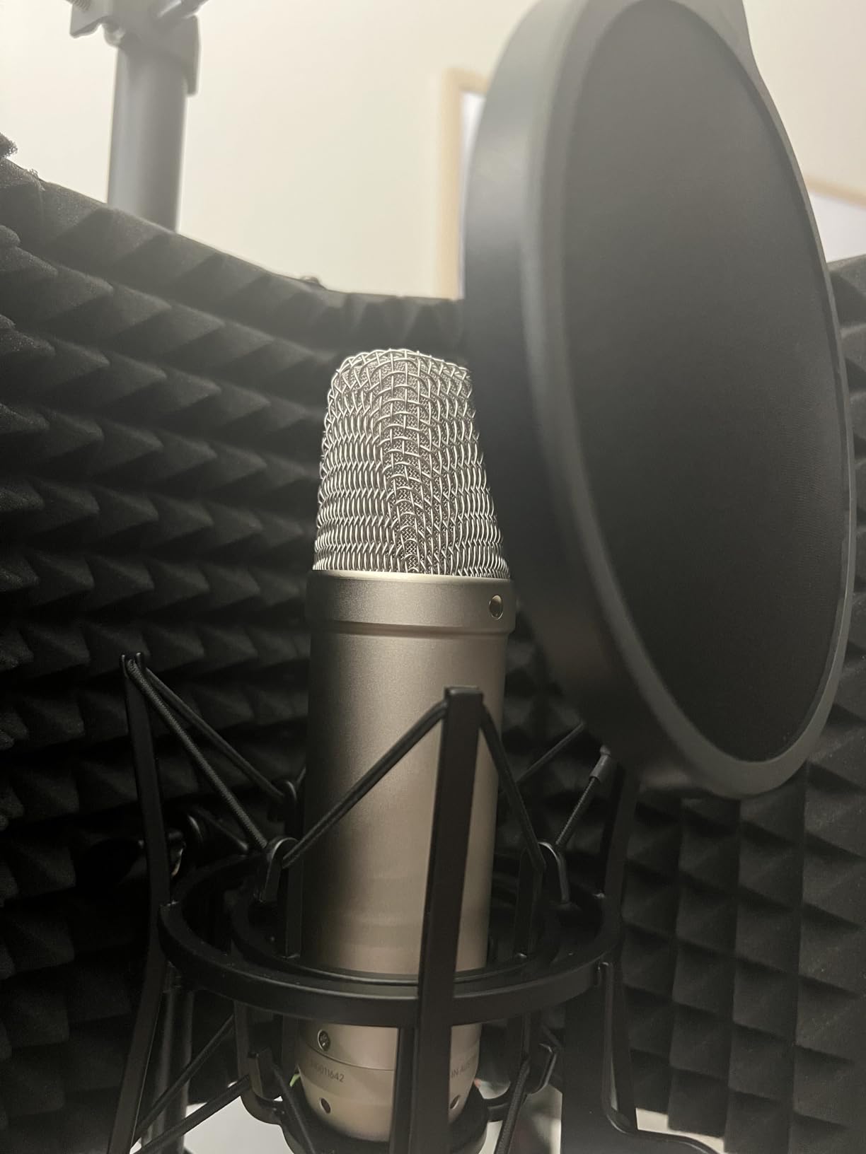 RØDE NT1 5th Generation Large-diaphragm Studio Condenser Microphone with XLR and USB Outputs, Shock Mount and Pop Filter for Music Production, Vocal Recording and Podcasting (Black) - Customer Photo 002