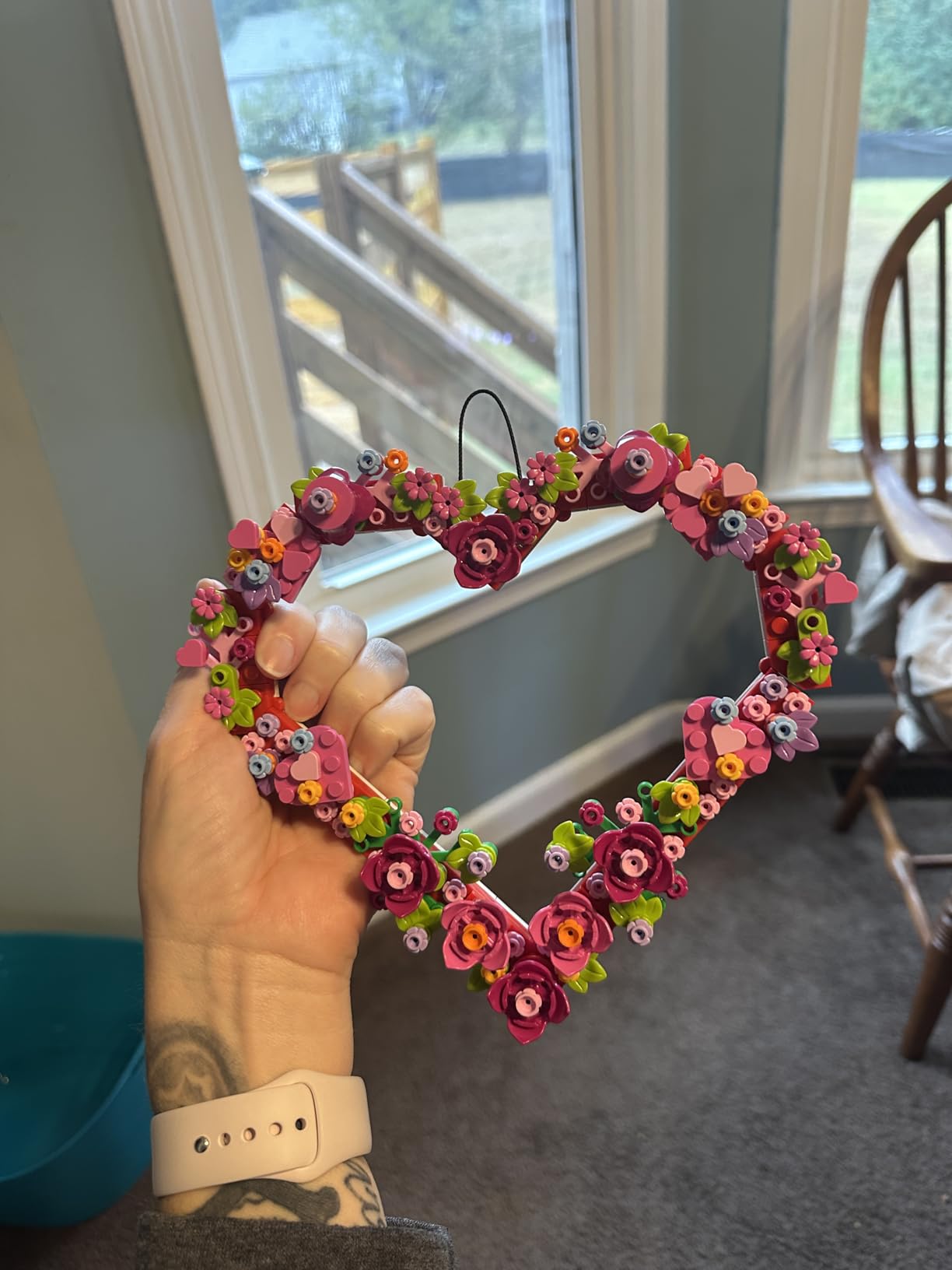 LEGO Heart Ornament Building Toy Set - Fun Arts and Crafts Idea for Girls and Boys, Ages 9+ - Gift for Kids - Display on The Wall as Home Decoration - 40638 - Customer Photo 3