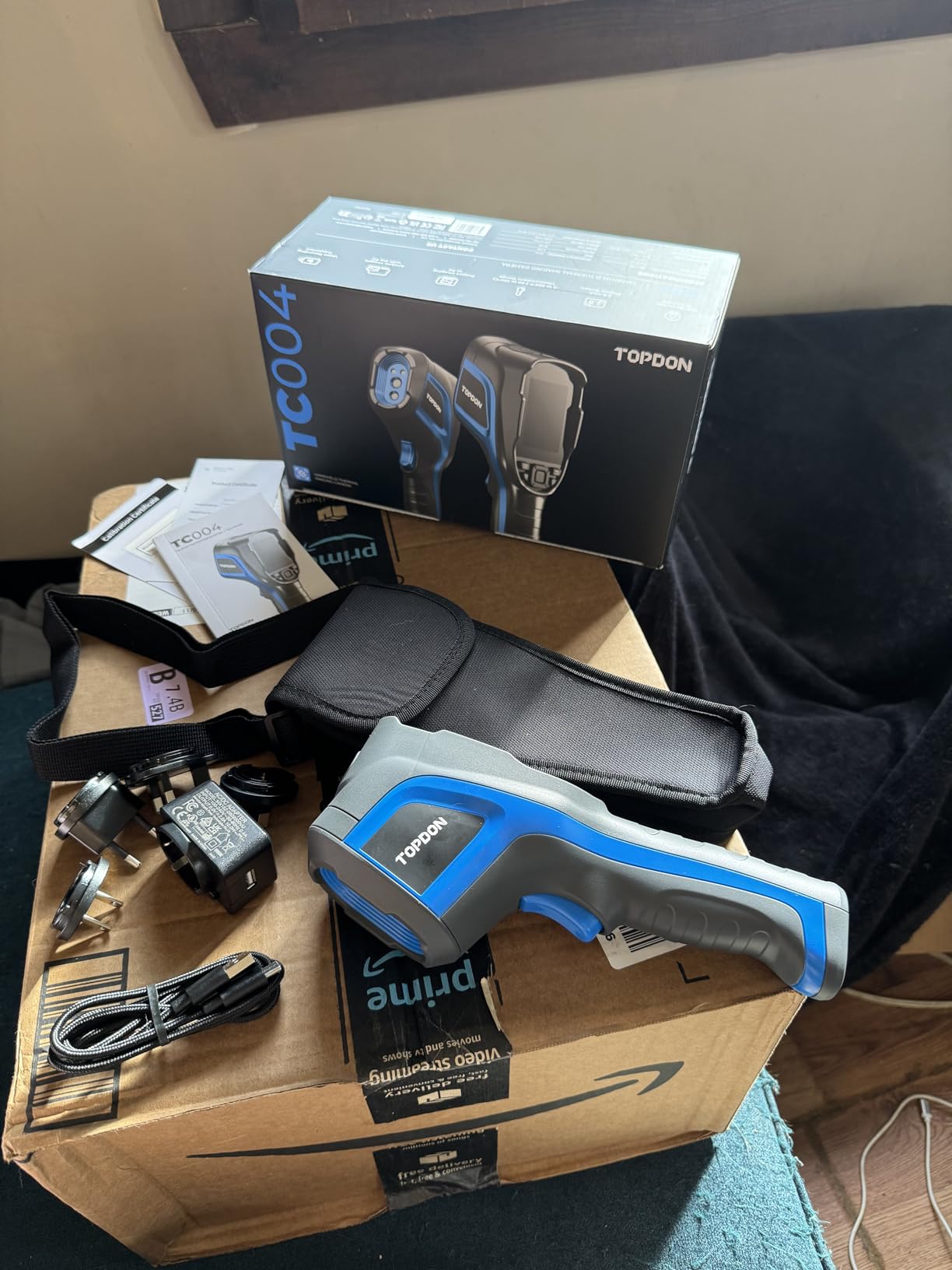 TOPDON TC004 Thermal Imaging Camera, 320 x 240 TISR Resolution, 256 x 192 IR High Resolution, 12-Hour Battery Life Handheld Infrared Camera with PC Analysis and Video Recording Supported, 32GB SD Card Customer Review TOPDON TC004 Thermal Imaging Camera, 320 x 240 TISR Resolution, 256 x 192 IR High Resolution, 12-Hour Battery Life Handheld Infrared Camera with PC Analysis and Video Recording Supported, 32GB SD Card - Customer Photo 2