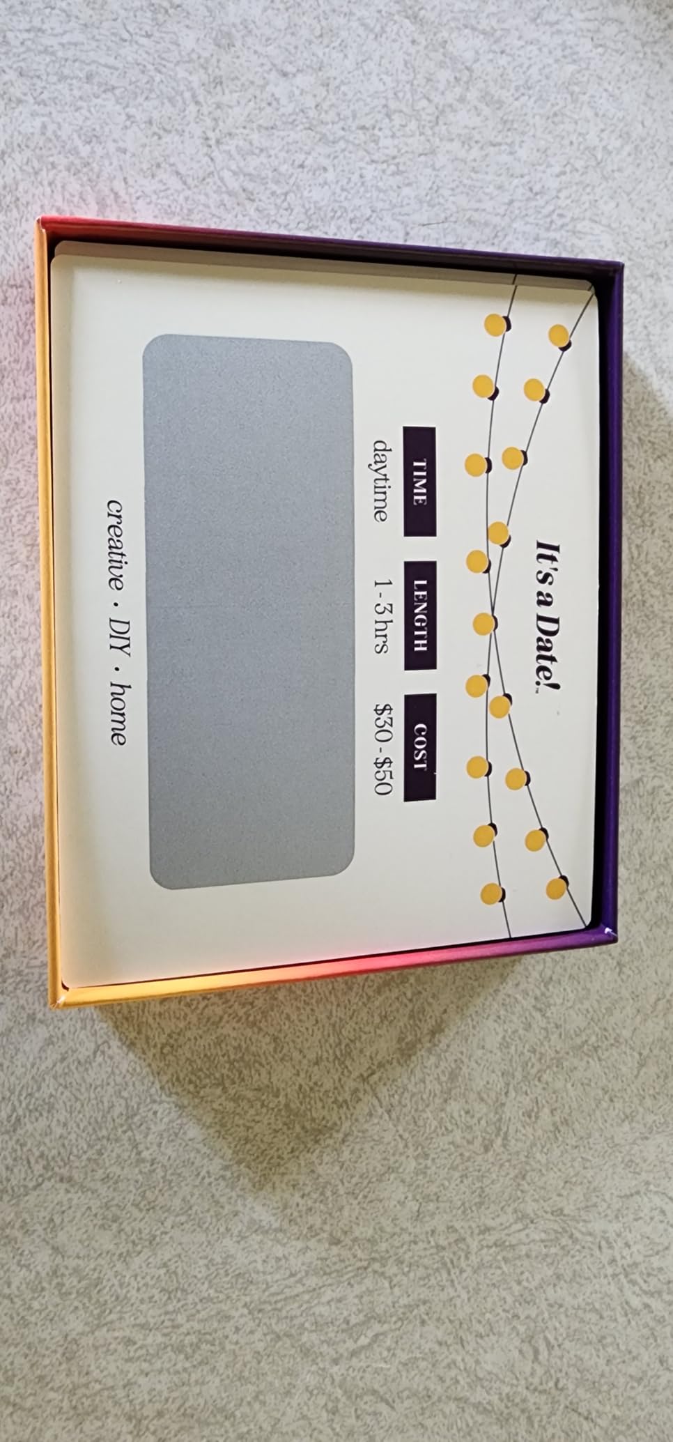 It's a Date!, 40 Fun and Romantic Scratch Off Date Night Ideas for Him, Her, Girlfriend, Boyfriend, Wife, Husband & Couples, Stocking Stuffers for Men and Women - Customer Photo 2