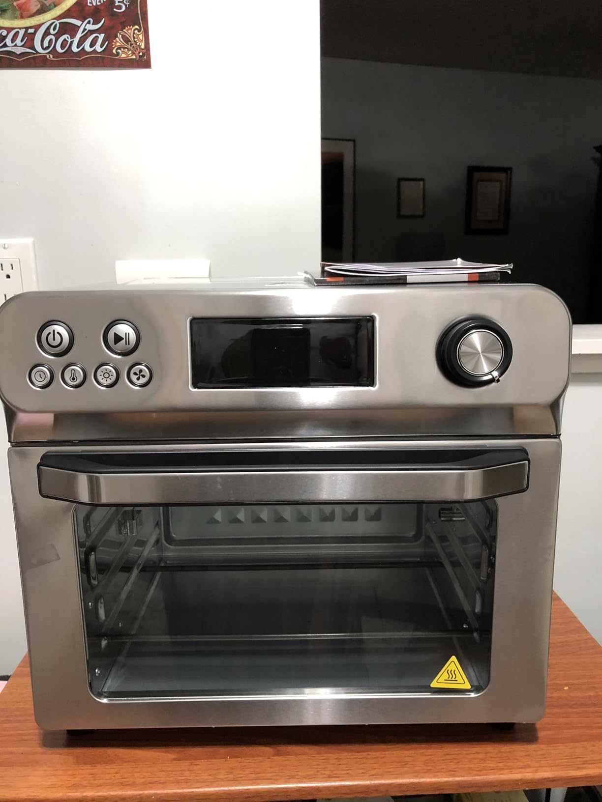 HYSapientia Air Fryer Convection Oven Countertop, 26Quart 10-in-1 Large Toaster Oven Combo with LED Display Knob Control, 1800W Stainless Steel, Full Accessory Set Customer Review HYSapientia Air Fryer Convection Oven Countertop, 26Quart 10-in-1 Large Toaster Oven Combo with LED Display Knob Control, 1800W Stainless Steel, Full Accessory Set - Customer Photo 2