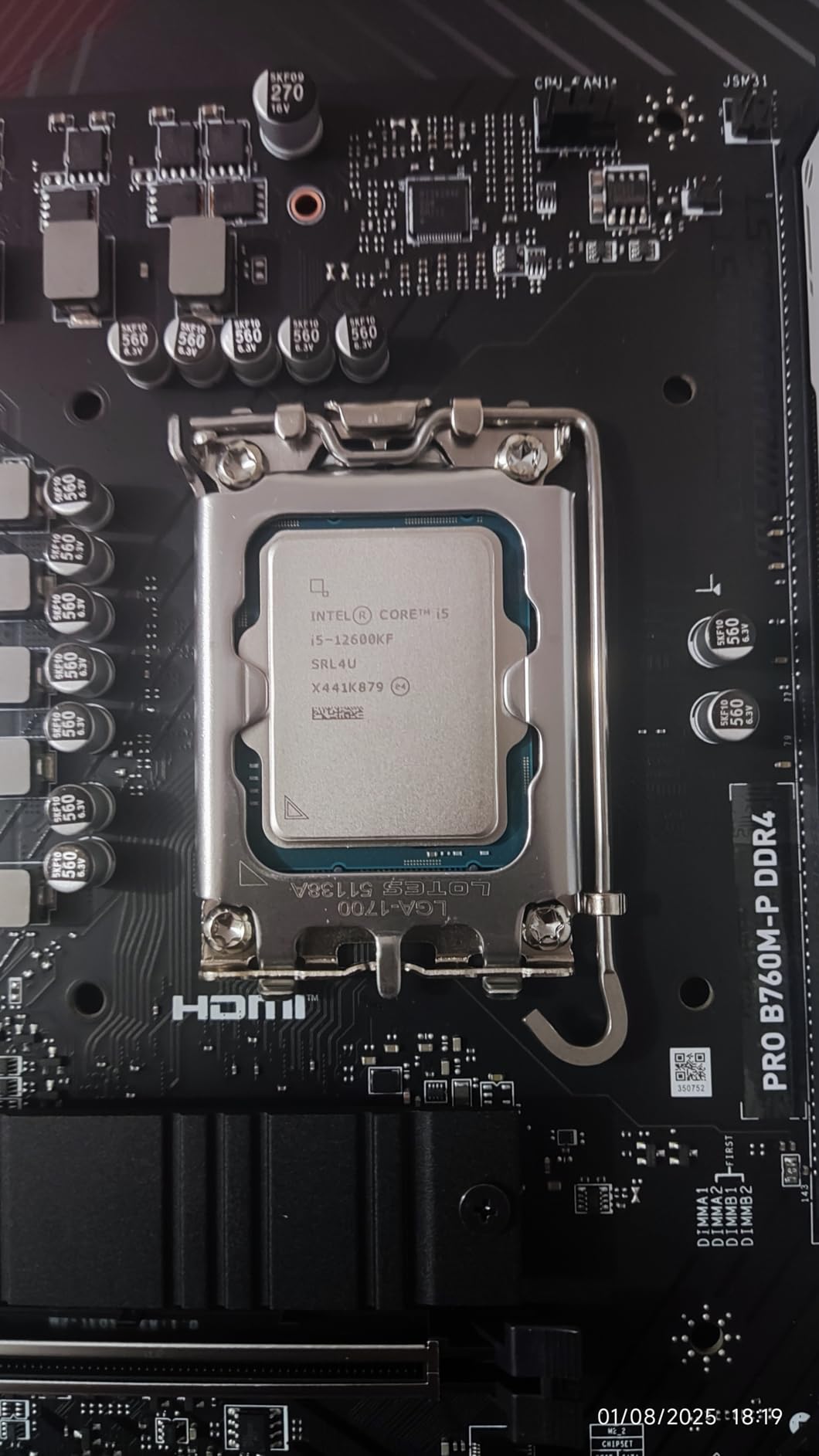MSI PRO B760M-P DDR4 ProSeries Motherboard (Supports 12th/13th/14th Gen Intel Processors, LGA 1700, DDR4, PCIe 4.0, M.2, USB 3.2 Gen2, HDMI/DP, mATX) - Customer Photo 002