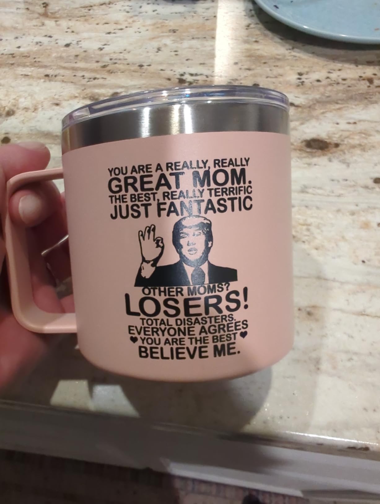 Gifts for Grandpa from Granddaughter, Grandson, Grandchild on Christmas- Grandpa gifts for Christmas - Grandparents Gifts - Birthday Gifts for grandpa -14oz Stainless Steel Mug - Insulated - Customer Photo 1