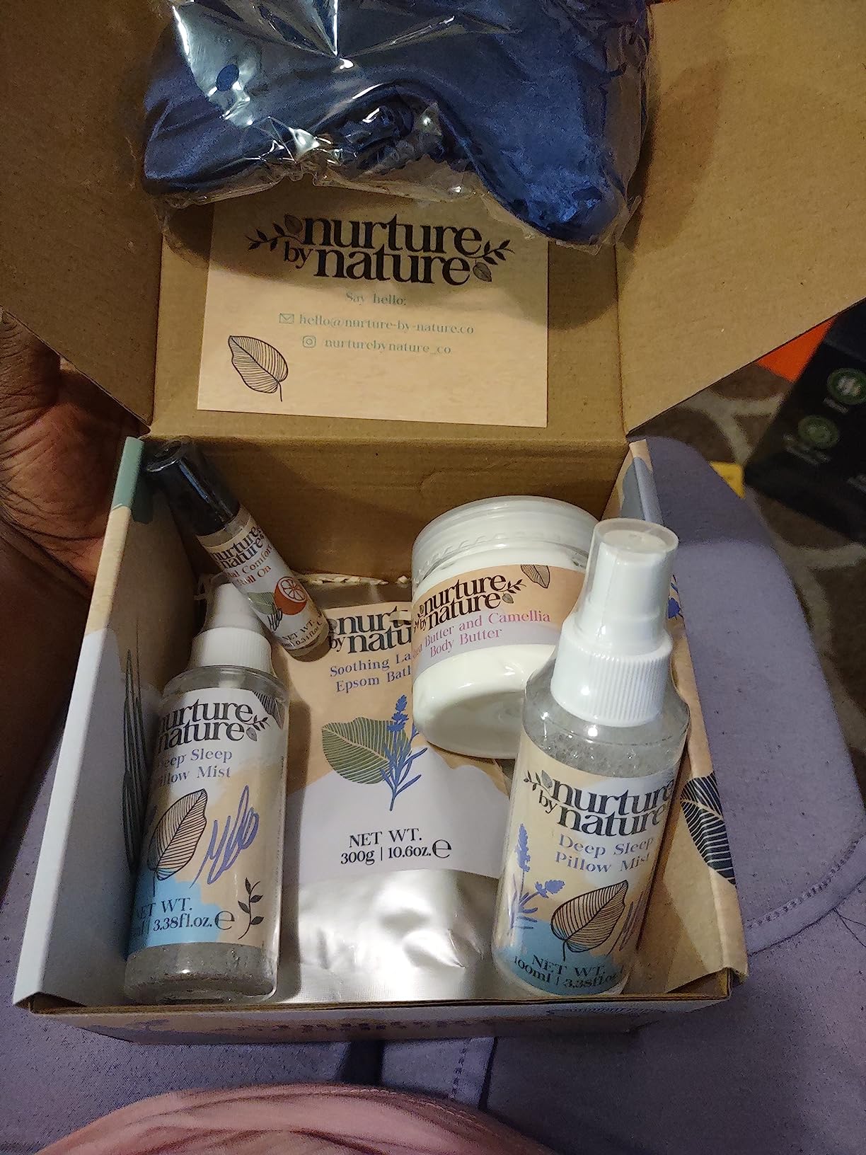 Nurture by Nature Relaxing Spa Gifts for Women - New Mom Gifts Care Package for Women with Deep Sleep Pillow Spray & Bath Salts, Vegan & Cruelty Free New Mommy Essentials - Baby Shower Gift Baskets Customer Review Nurture by Nature Relaxing Spa Gifts for Women - New Mom Gifts Care Package for Women with Deep Sleep Pillow Spray & Bath Salts, Vegan & Cruelty Free New Mommy Essentials - Baby Shower Gift Baskets - Customer Photo 2