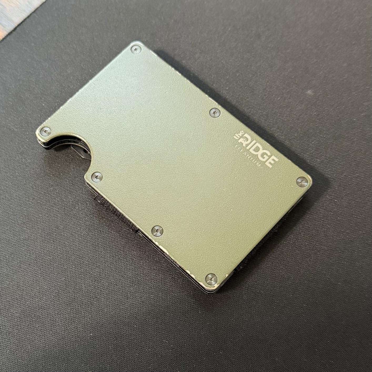 The Ridge Wallet - Slim Minimalist Compact Wallet and Card Holder, | RFID Protected Front Pocket Wallets | Integrated Cash Strap | Forest Green Customer Review The Ridge Wallet - Slim Minimalist Compact Wallet and Card Holder, | RFID Protected Front Pocket Wallets | Integrated Cash Strap | Forest Green - Customer Photo 1