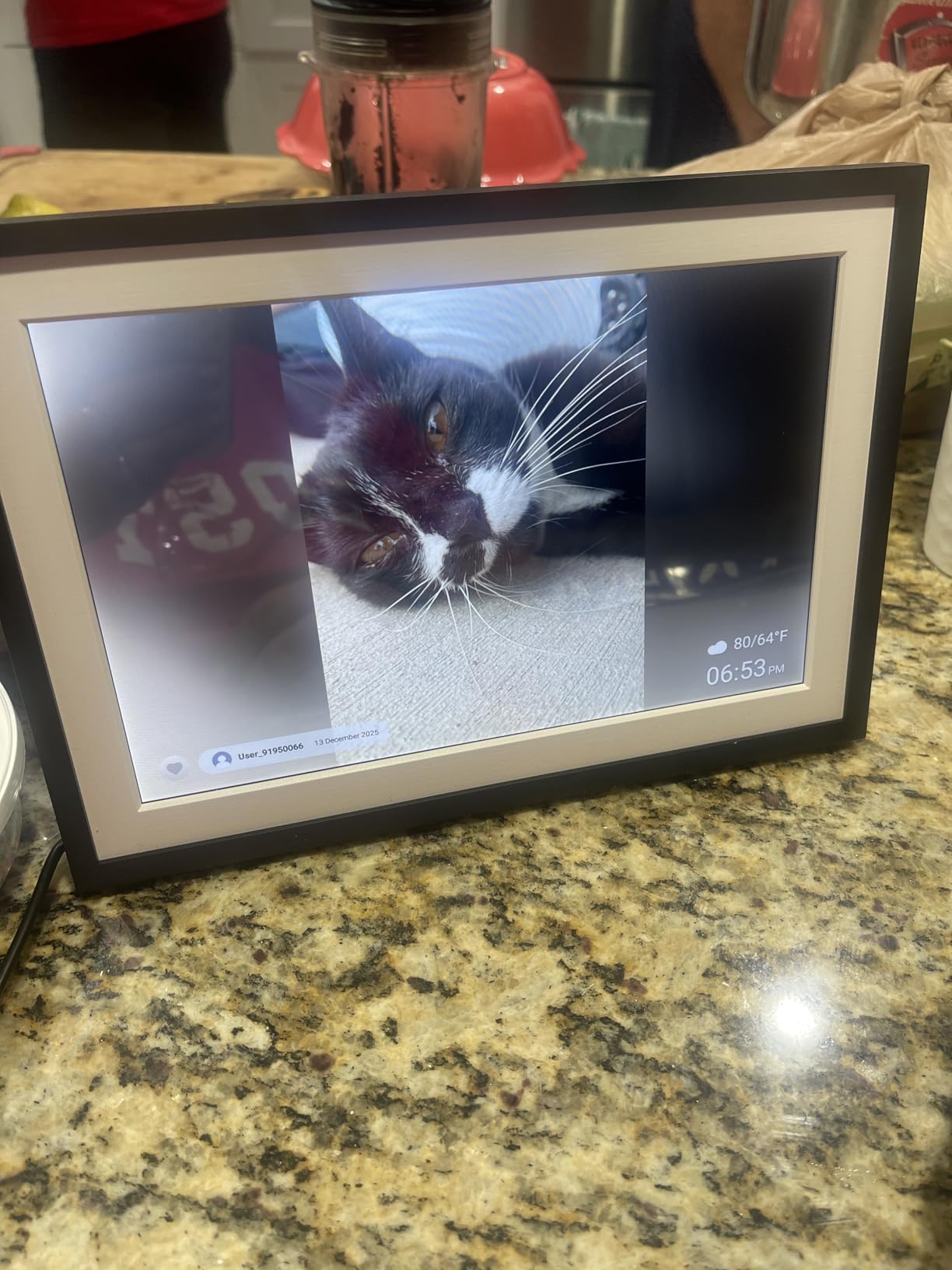 10.1'' Digital Picture Frame with 32GB Storage, Digital Photo Frame with 1280x800 IPS Touch Screen, Share Photos/Videos and Send Best Wishes via Free App Customer Review 10.1'' Digital Picture Frame with 32GB Storage, Digital Photo Frame with 1280x800 IPS Touch Screen, Share Photos/Videos and Send Best Wishes via Free App - Customer Photo 2