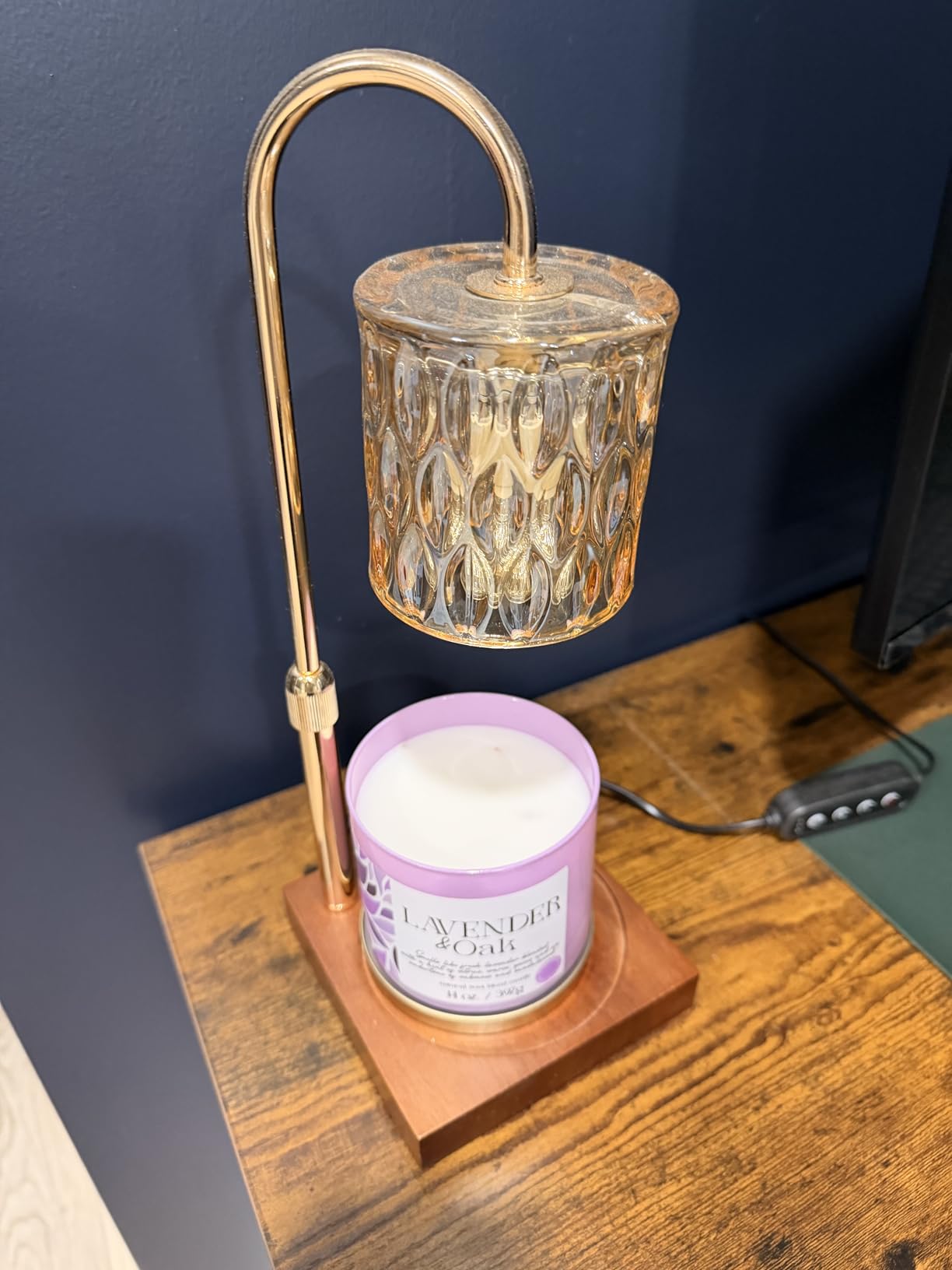 Candle Warmer Lamp with 3 Bulbs, Adjustable Height Dimmable Candle Warmer with Timer, Candle Lamp with Charming Gift Box Ribbon,Birthday Gifts for Women Mom, House Warming Gifts New Home Decor - Customer Photo 1