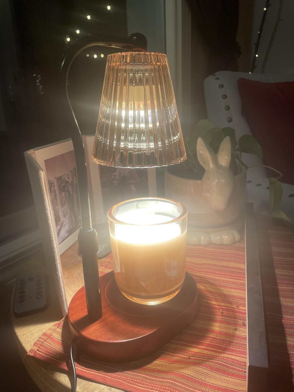 Candle Warmer Lamp with Timer Dimmer Adjustable Height for New Home Bedroom,Mothers Day Gifts,Vintage Home Decor for Scented Jar - Customer Photo 1