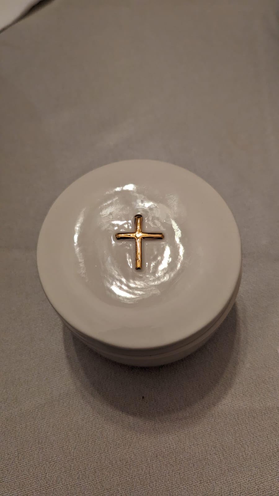 Sweet Treasures Gift Baptism Gifts for Boys, First Rosary with Ceramic Keepsake Box and Card, Catholic Communion Gift, Christening and Baby Shower Rosary Beads, Blue - Customer Photo 2