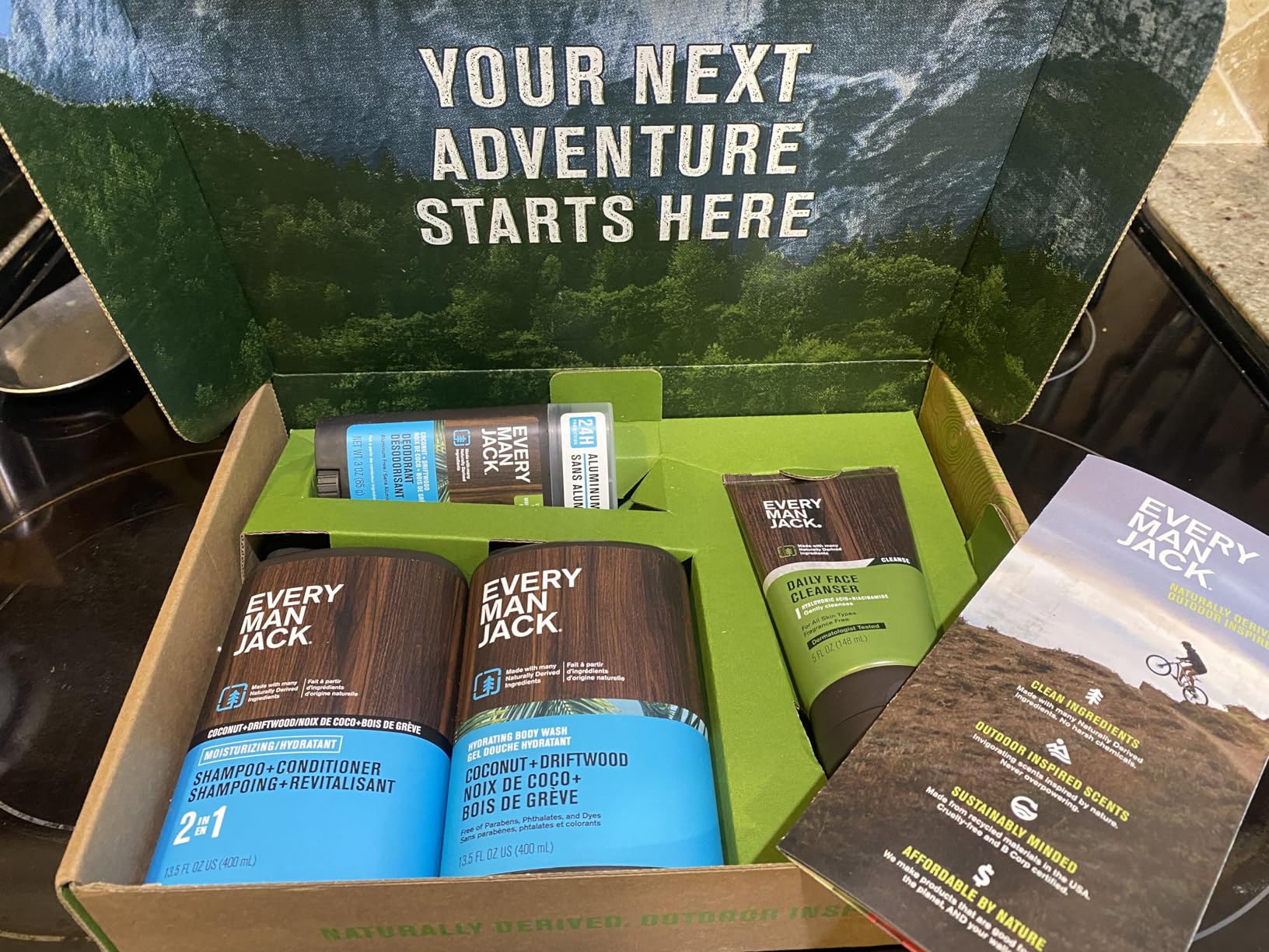 Every Man Jack Men's Bath and Body Gift Set - Cedar + Red Sage Bath and Body Gift Set - Clean Ingredients & A Cedar, Sage, and Spice scent - Round Out His Routine with Men's Body Wash, 2-in-1 Shampoo, Deodorant & Face Wash Customer Review Every Man Jack Men's Bath and Body Gift Set - Cedar + Red Sage Bath and Body Gift Set - Clean Ingredients & A Cedar, Sage, and Spice scent - Round Out His Routine with Men's Body Wash, 2-in-1 Shampoo, Deodorant & Face Wash - Customer Photo 2
