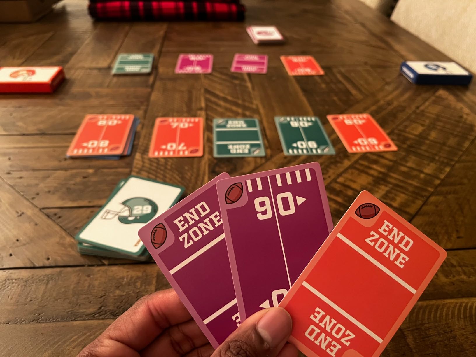 Fast-Paced, Football Themed Card Game That Anyone Can Play, 2-4 Players, Fun Card Games for Adults, Kids, Families and Game Nights, Stocking Stuffers, Football Gifts - Customer Photo 1