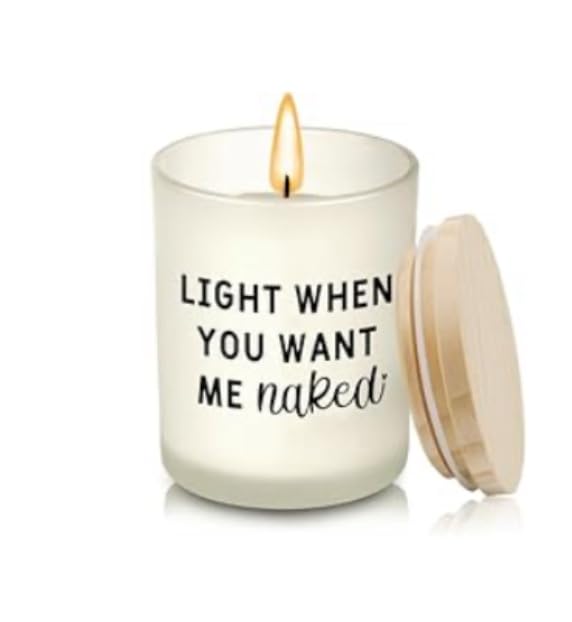 Gifts for Him Boyfriend Husband Men Couples Gift Ideas, Romantic Valentines Day Gift for Him, Naughty Boyfriend Birthday Gifts, Funny Anniversary Presents for Men Husband Couple, Christmas, Candles - Customer Photo 1
