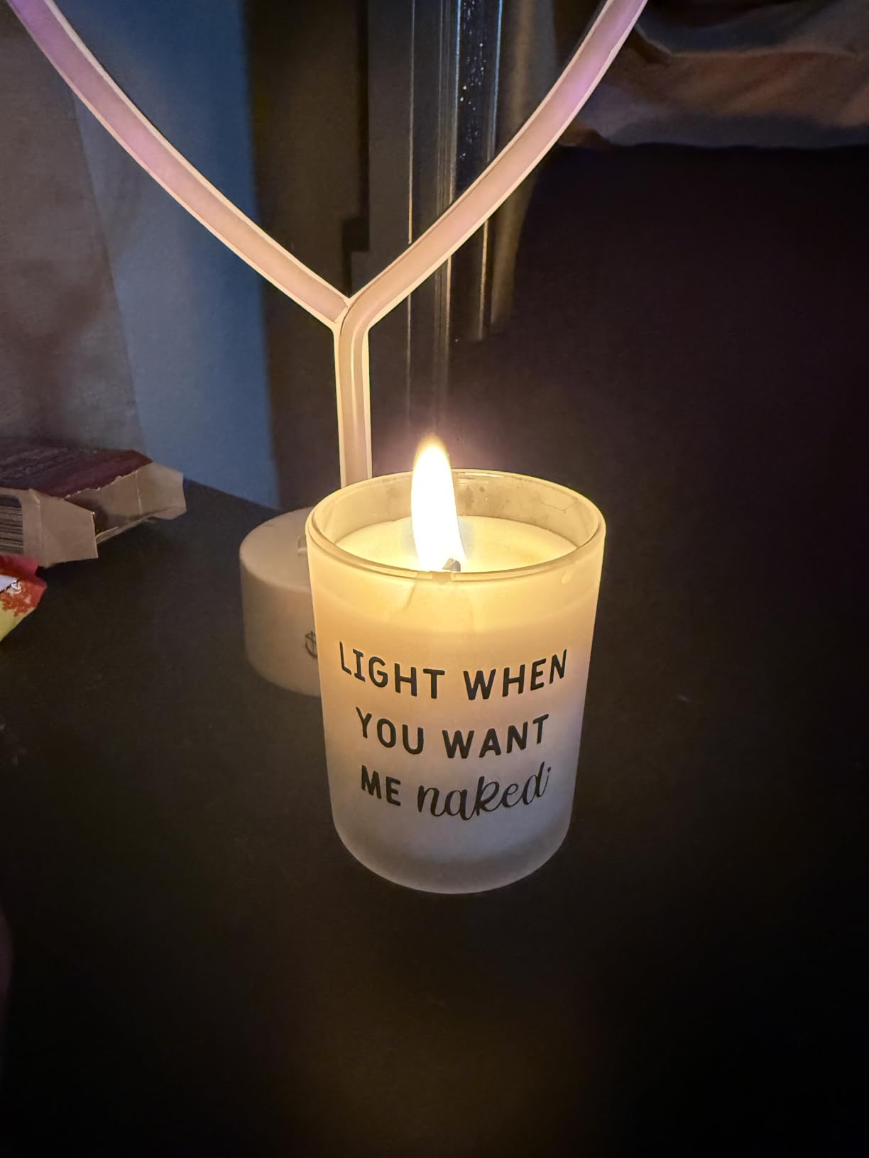 Gifts for Him Boyfriend Husband Men Couples Gift Ideas, Romantic Valentines Day Gift for Him, Naughty Boyfriend Birthday Gifts, Funny Anniversary Presents for Men Husband Couple, Christmas, Candles - Customer Photo 2
