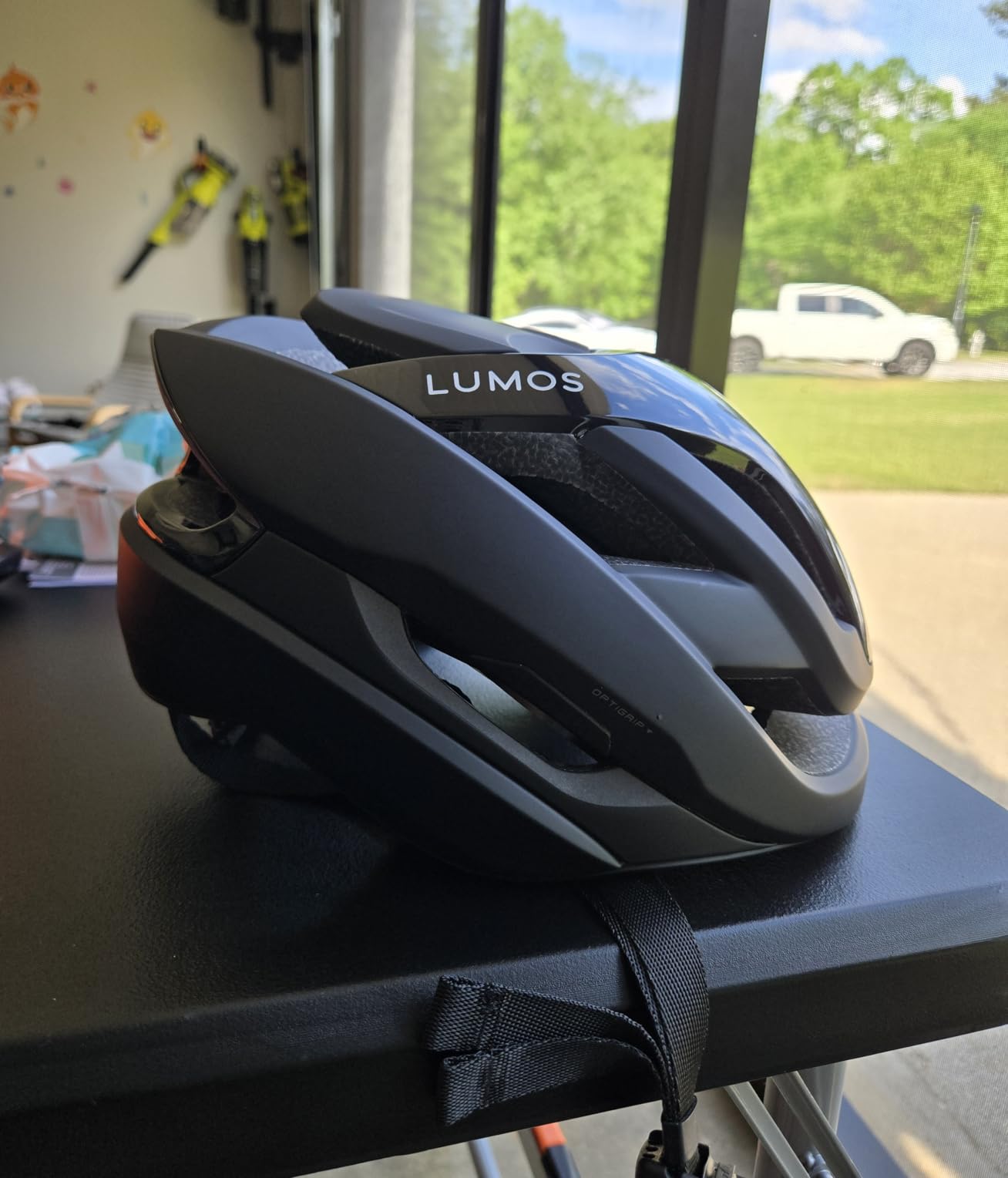 Lumos Ultra Fly Pro - Road Bike Helmet | Lumos Firefly and Firefly Mini Compatible | Built-in Sunglasses Port | Custom-Made Fit System for Adult Men & Women | Bicycle Cycling Accessories - Customer Photo 1