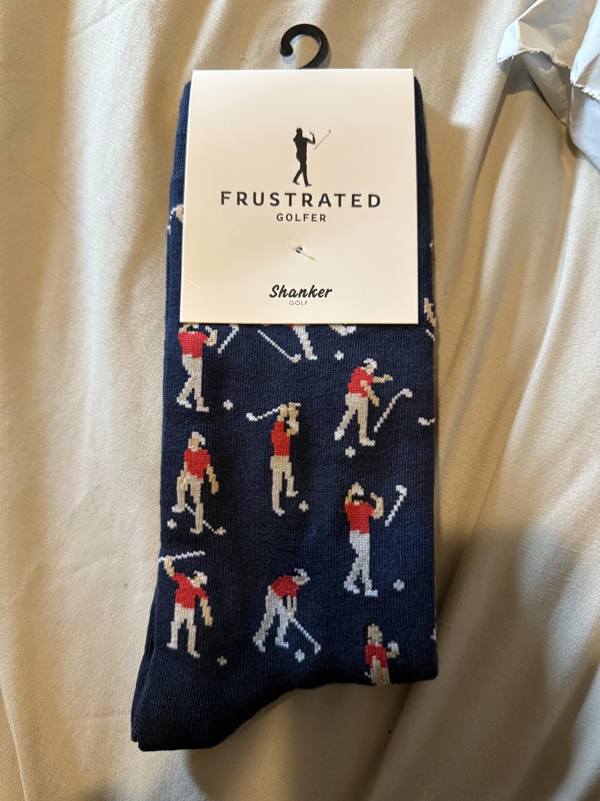Shanker Golf Socks - Funny Angry Golfer Socks - Funny Golf Gift for Men - 1 Pair per Pack - Size 10-13 - Customer Photo 2