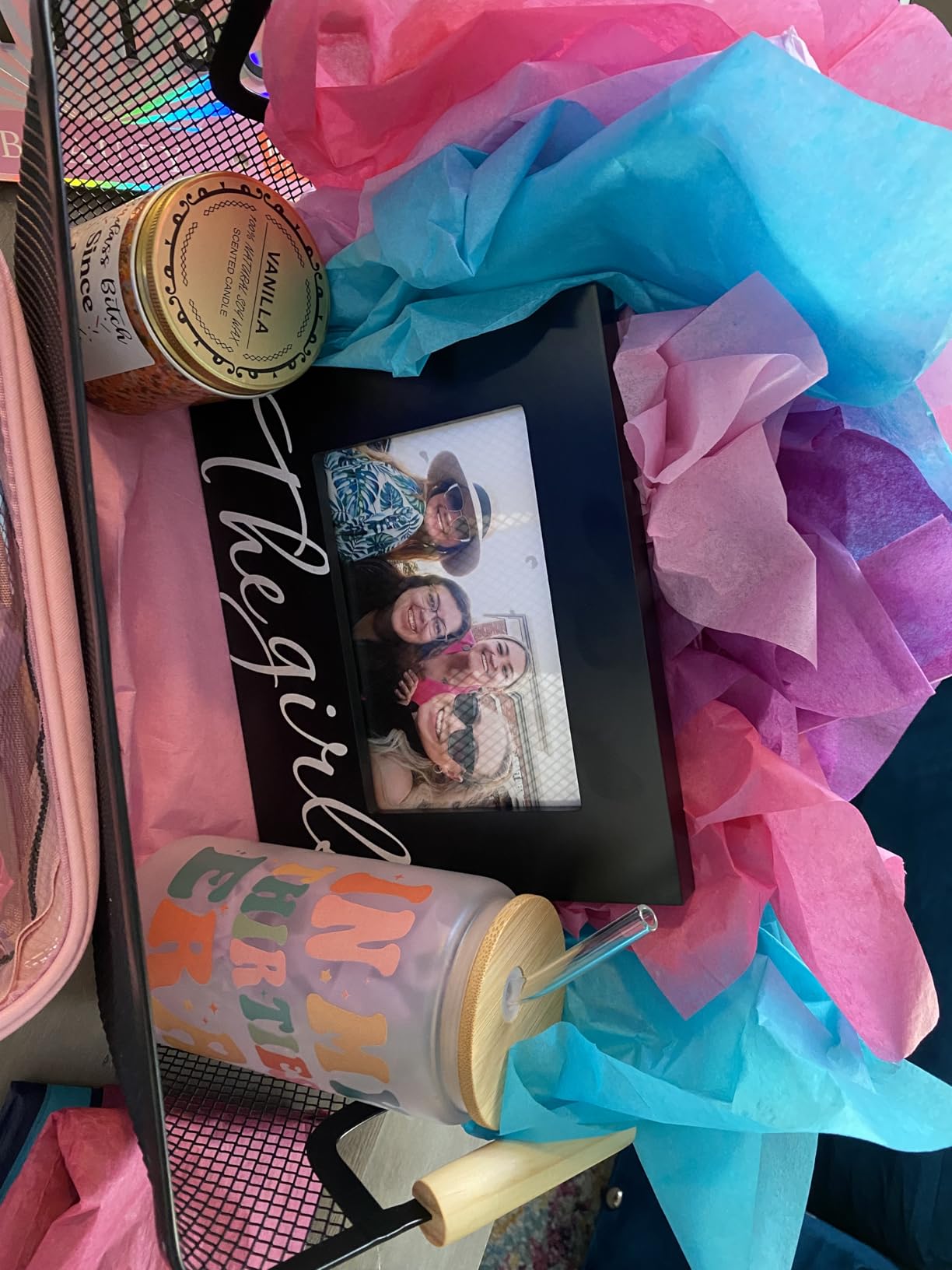 KLUBI 40th Birthday Gifts Women - In My Forties Era 16 Ounce Glass Cup 40th Birthday Decorations for Women 40 Year Old In Their 40s Era Cup Decor Customer Review KLUBI 40th Birthday Gifts Women - In My Forties Era 16 Ounce Glass Cup 40th Birthday Decorations for Women 40 Year Old In Their 40s Era Cup Decor - Customer Photo 1