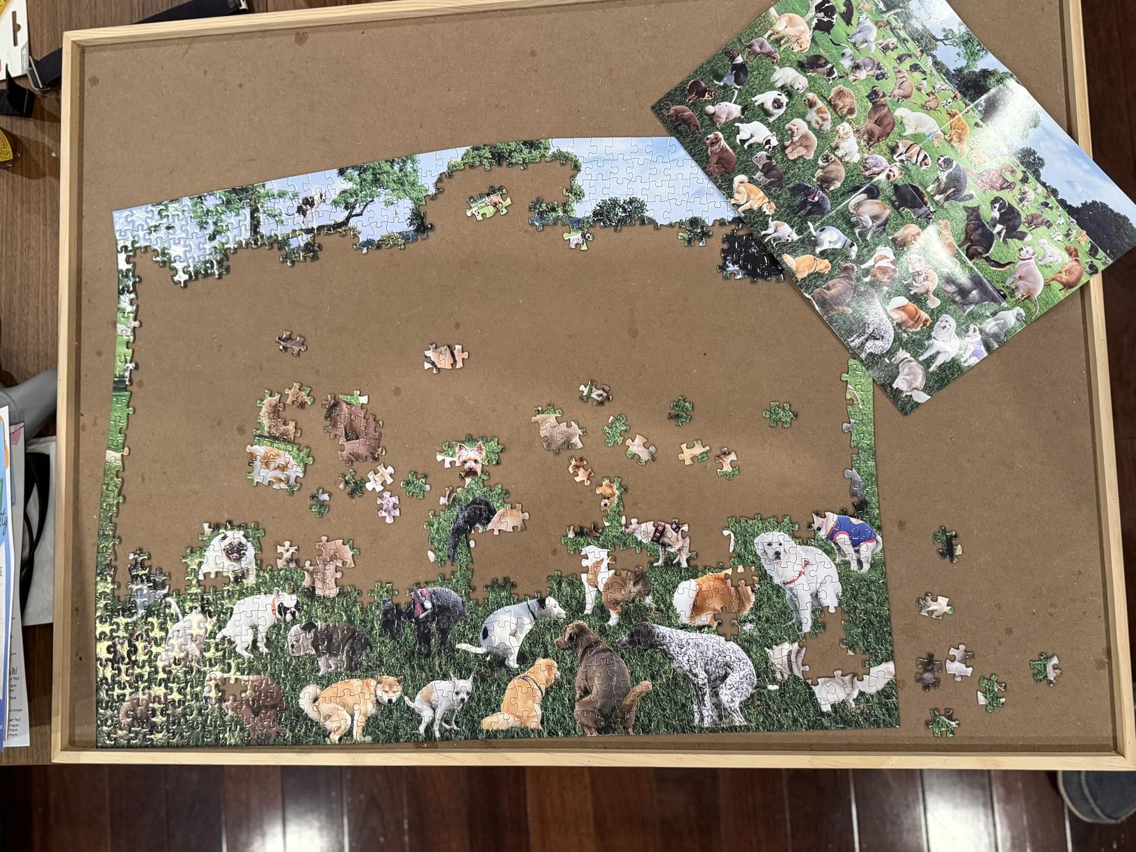 Funwares Original 101 Puppies Puzzle – 500-Piece Hilarious Dog Jigsaw – Funny Gift for Dog Lovers, White Elephant, and Pet Lovers with a Sense of Humor Customer Review Funwares Original 101 Puppies Puzzle – 500-Piece Hilarious Dog Jigsaw – Funny Gift for Dog Lovers, White Elephant, and Pet Lovers with a Sense of Humor - Customer Photo 1