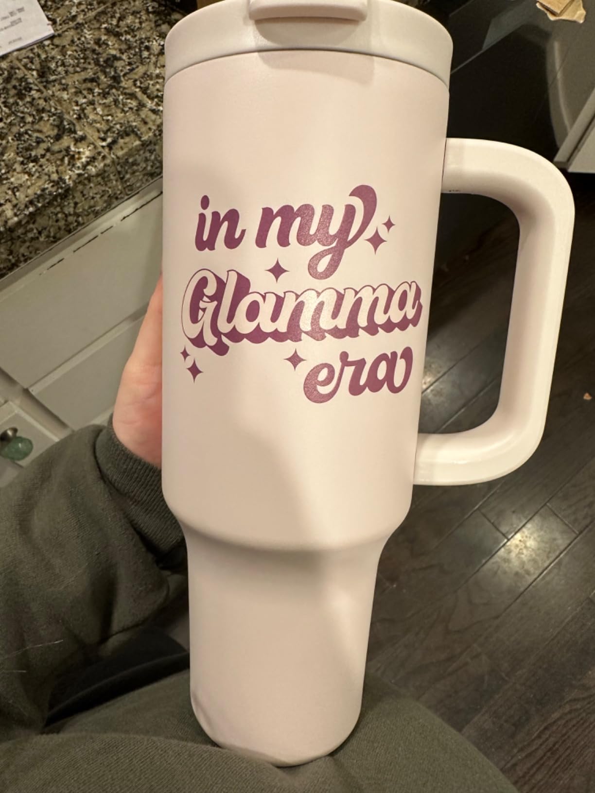 Violet & Gale Twin Mom Gifts - Retro Collection - 40oz Insulated Tumbler with Handle, Twin Mama Coffee Mug Water Bottle, In My Era Cup for Mothers Day Customer Review Violet & Gale Twin Mom Gifts - Retro Collection - 40oz Insulated Tumbler with Handle, Twin Mama Coffee Mug Water Bottle, In My Era Cup for Mothers Day - Customer Photo 1