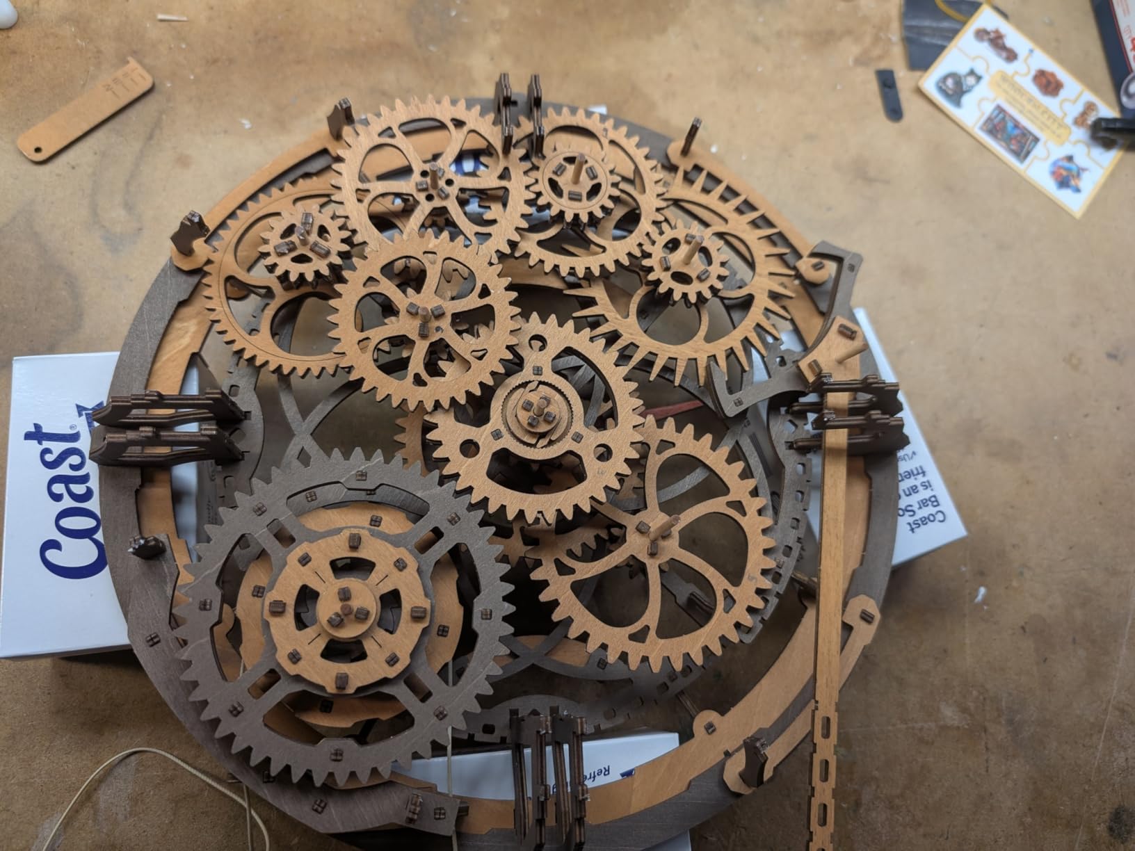 WOODEN.CITY Steampunk 3D Puzzle Clock – DIY Mechanical Wall Clock Kit for Adults – Unique Engineering Gift and Vintage Décor - 3D Wooden Puzzles for Adults Customer Review WOODEN.CITY Steampunk 3D Puzzle Clock – DIY Mechanical Wall Clock Kit for Adults – Unique Engineering Gift and Vintage Décor - 3D Wooden Puzzles for Adults - Customer Photo 2