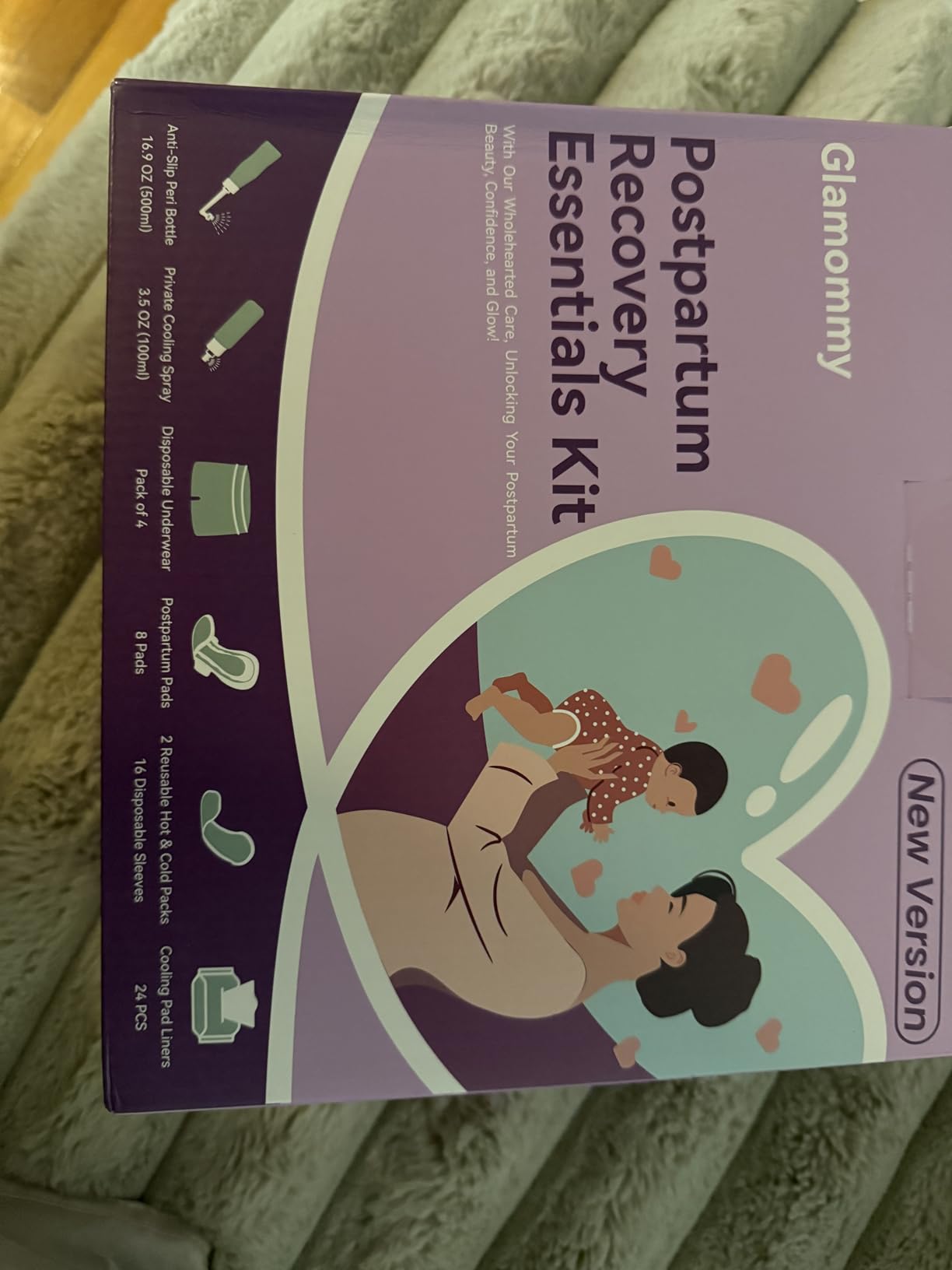 Postpartum Recovery Essentials Kit for Women, Labor & Delivery Postpartum Care, Peri Bottle, Cooling Spray, Disposable Postpartum Underwears, Postpartum Pads, Hot&Cold Packs, Soothing Liners Customer Review Postpartum Recovery Essentials Kit for Women, Labor & Delivery Postpartum Care, Peri Bottle, Cooling Spray, Disposable Postpartum Underwears, Postpartum Pads, Hot&Cold Packs, Soothing Liners - Customer Photo 1