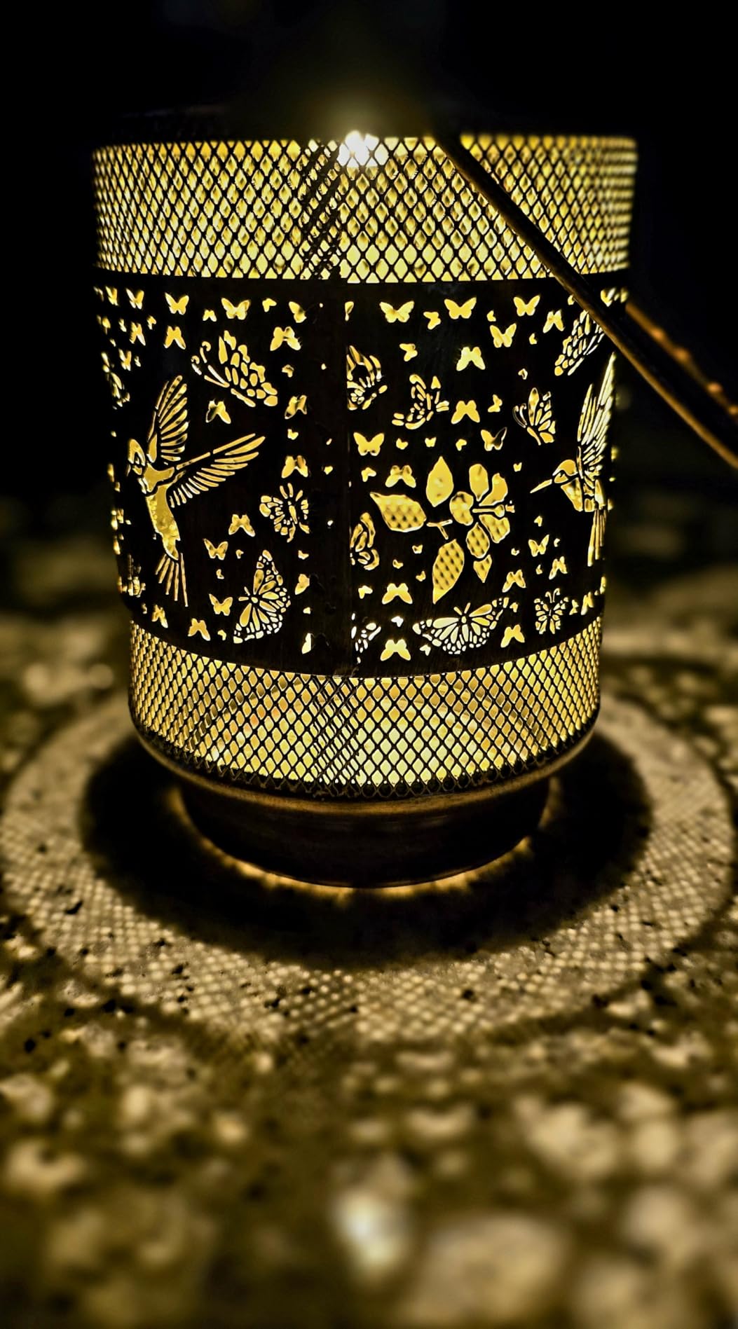Hummingbird Solar Lanterns Outdoor Waterproof with Shepherd Hook, Birthday Gifts for Christmas Women Mom Grandma, Metal Solar Hanging Lights Garden Decor for Outside Yard Patio Pathway Porch Customer Review Hummingbird Solar Lanterns Outdoor Waterproof with Shepherd Hook, Birthday Gifts for Christmas Women Mom Grandma, Metal Solar Hanging Lights Garden Decor for Outside Yard Patio Pathway Porch - Customer Photo 1
