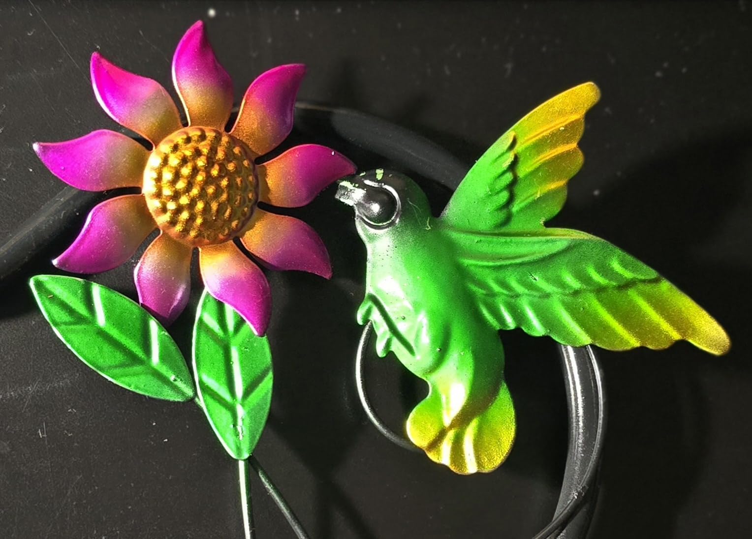 Hummingbird Solar Lanterns Outdoor Waterproof with Shepherd Hook, Birthday Gifts for Christmas Women Mom Grandma, Metal Solar Hanging Lights Garden Decor for Outside Yard Patio Pathway Porch Customer Review Hummingbird Solar Lanterns Outdoor Waterproof with Shepherd Hook, Birthday Gifts for Christmas Women Mom Grandma, Metal Solar Hanging Lights Garden Decor for Outside Yard Patio Pathway Porch - Customer Photo 2