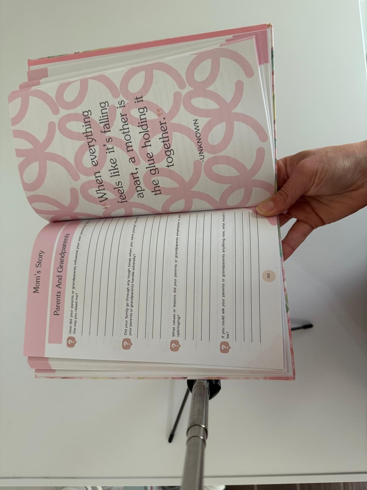 Mom I Want to Hear Your Story Journal: Christmas Gifts for Moms Who Have Everything, Sentimental Birthday Gifts for Mother's Day, Thanksgiving Day, From Son or Daughter, Hardcover Keepsake Customer Review Mom I Want to Hear Your Story Journal: Christmas Gifts for Moms Who Have Everything, Sentimental Birthday Gifts for Mother's Day, Thanksgiving Day, From Son or Daughter, Hardcover Keepsake - Customer Photo 2