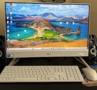 Dell 24 All-in-One Desktop ec24250-23.8-inch FHD Display, Intel Core 3 Processor 100U, Intel Graphics, 8GB DDR5 RAM, 512GB SSD, Windows 11 Home, Onsite Service+6 Months Retail Migrate - White - Customer Photo 001