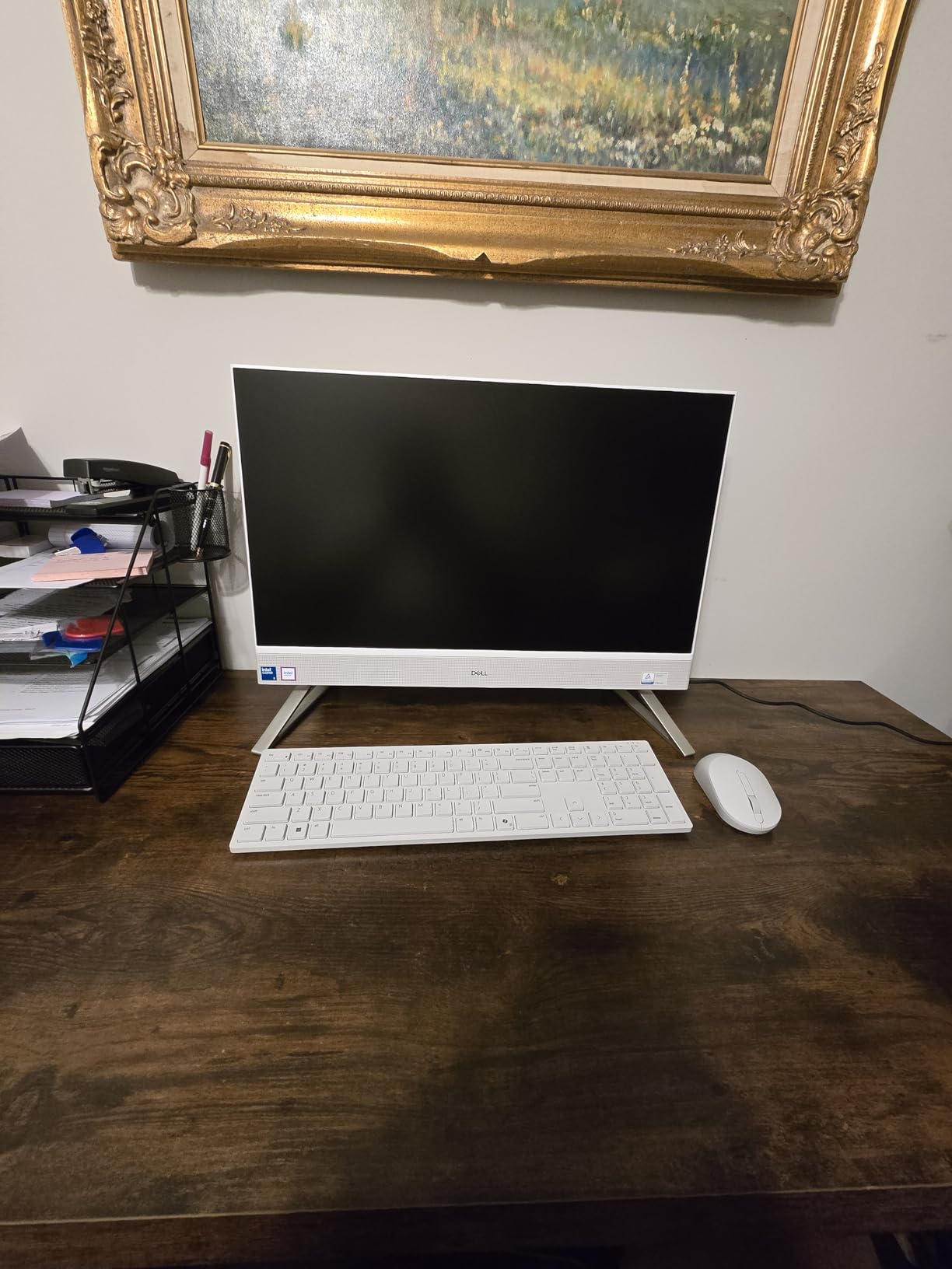 Dell 24 All-in-One Desktop ec24250-23.8-inch FHD Display, Intel Core 3 Processor 100U, Intel Graphics, 8GB DDR5 RAM, 512GB SSD, Windows 11 Home, Onsite Service+6 Months Retail Migrate - White - Customer Photo 002