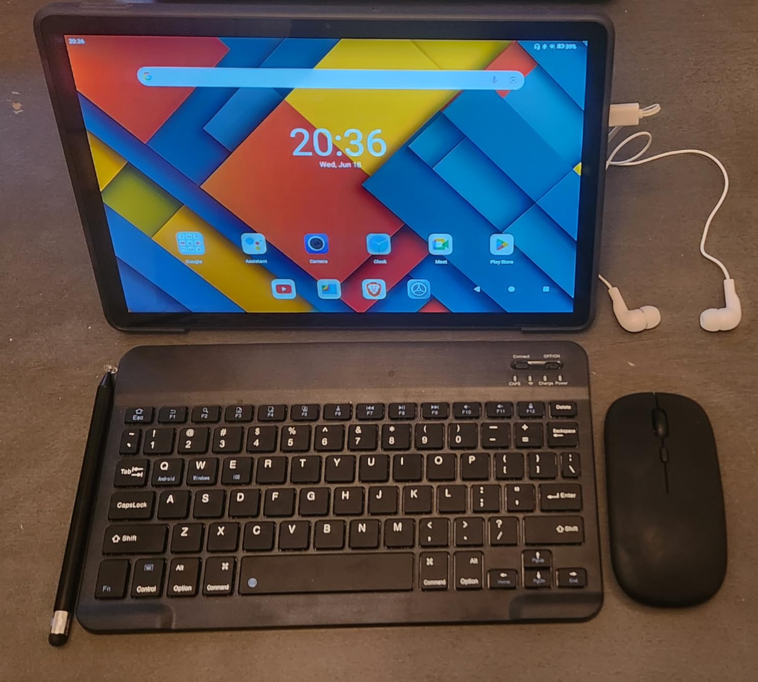 Tablet, 11 Inch Android 14 Tablets, 14GB RAM+64GB ROM (TF 1TB) with Octa-Core, 6800mAh, Widevine L1, WiFi 6, 8 in 1 Tablet with Keyboard, Mouse, Protective Case, Stylus, Headset, Charger- Black Customer Review Tablet, 11 Inch Android 14 Tablets, 14GB RAM+64GB ROM (TF 1TB) with Octa-Core, 6800mAh, Widevine L1, WiFi 6, 8 in 1 Tablet with Keyboard, Mouse, Protective Case, Stylus, Headset, Charger- Black - Customer Photo 1