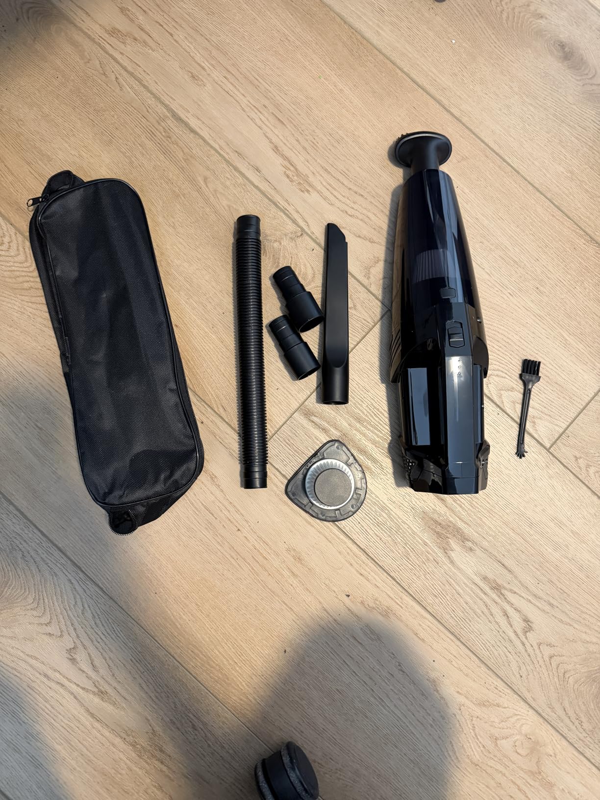 Blestan Cordless Car Vacuum Lightweight High Power Handheld Vacuum Cleaner with LED Light, Hand Vacuum for Car Home Office and Pet Hair, BlackBlue Customer Review Blestan Cordless Car Vacuum Lightweight High Power Handheld Vacuum Cleaner with LED Light, Hand Vacuum for Car Home Office and Pet Hair, BlackBlue - Customer Photo 4