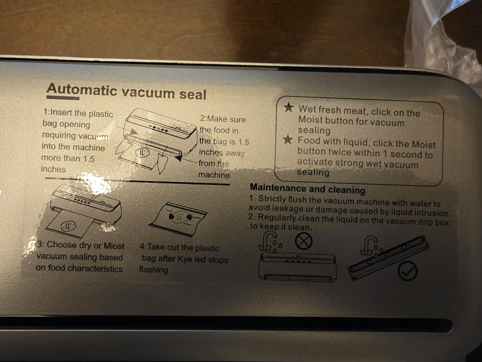 85Kpa Vacuum Sealer Machine - Christmas Kitchen Gifts, 10-in-1 Full Automatic Food Saver with Easy-Lock Handle, Built-in Cutter & Roll Storage for Dry/Moist Foods, Includes Bags & External Hose Customer Review 85Kpa Vacuum Sealer Machine - Christmas Kitchen Gifts, 10-in-1 Full Automatic Food Saver with Easy-Lock Handle, Built-in Cutter & Roll Storage for Dry/Moist Foods, Includes Bags & External Hose - Customer Photo 2