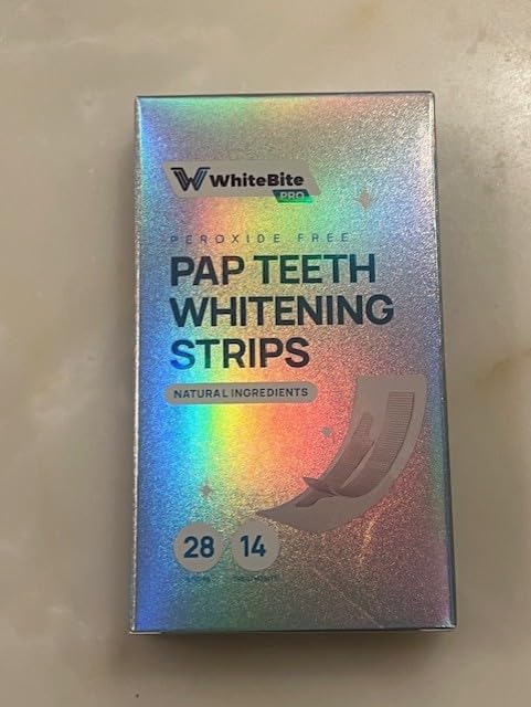 Whitebite Pro Purple Teeth Whitening Strips, 28 Strips (14 Treatments), Enamel-Safe, with Pap, V34 Color Corrector, Hydroxyapatite for Enamel Care, Non-Slip Design Customer Review Whitebite Pro Purple Teeth Whitening Strips, 28 Strips (14 Treatments), Enamel-Safe, with Pap, V34 Color Corrector, Hydroxyapatite for Enamel Care, Non-Slip Design - Customer Photo 2
