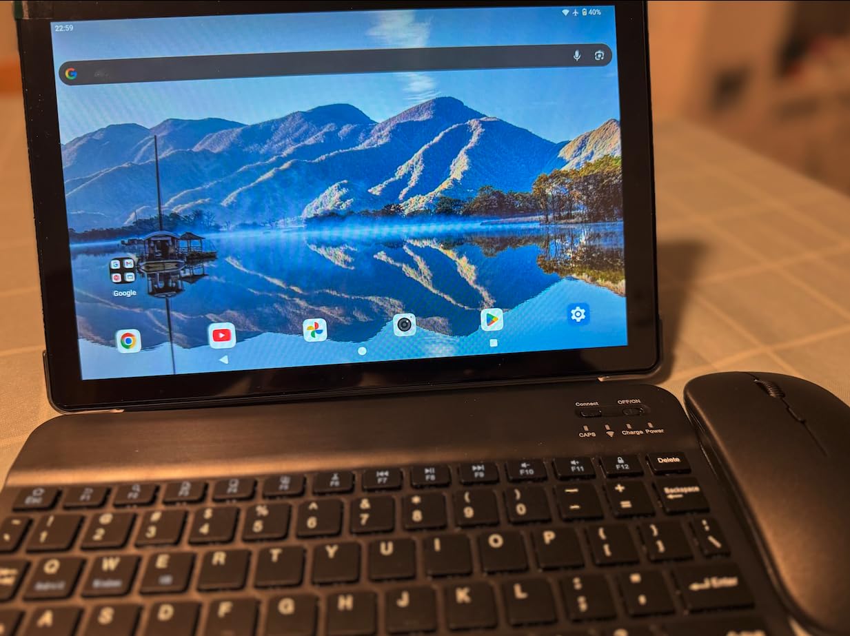 2025 Latest Tablet 10 inch Android 15 Tablets with Keyboard, 30GB RAM 64GB ROM 2.0GHz Octa-Core, Dual Camera, 1TB Expand, Widevine L1, 5G WiFi, BT 5.0, 2 in 1 Tableta PC (Blue) Customer Review 2025 Latest Tablet 10 inch Android 15 Tablets with Keyboard, 30GB RAM 64GB ROM 2.0GHz Octa-Core, Dual Camera, 1TB Expand, Widevine L1, 5G WiFi, BT 5.0, 2 in 1 Tableta PC (Blue) - Customer Photo 1