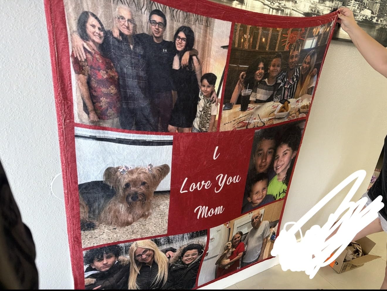 Yofair Ships Next Day, Custom Blanket with Picture Anniversary Wedding Gifts for Women Men Personalized Photo Blankets I Love You Couple Gift for Boyfriend Girlfriend Wife Husband Customer Review Yofair Ships Next Day, Custom Blanket with Picture Anniversary Wedding Gifts for Women Men Personalized Photo Blankets I Love You Couple Gift for Boyfriend Girlfriend Wife Husband - Customer Photo 2